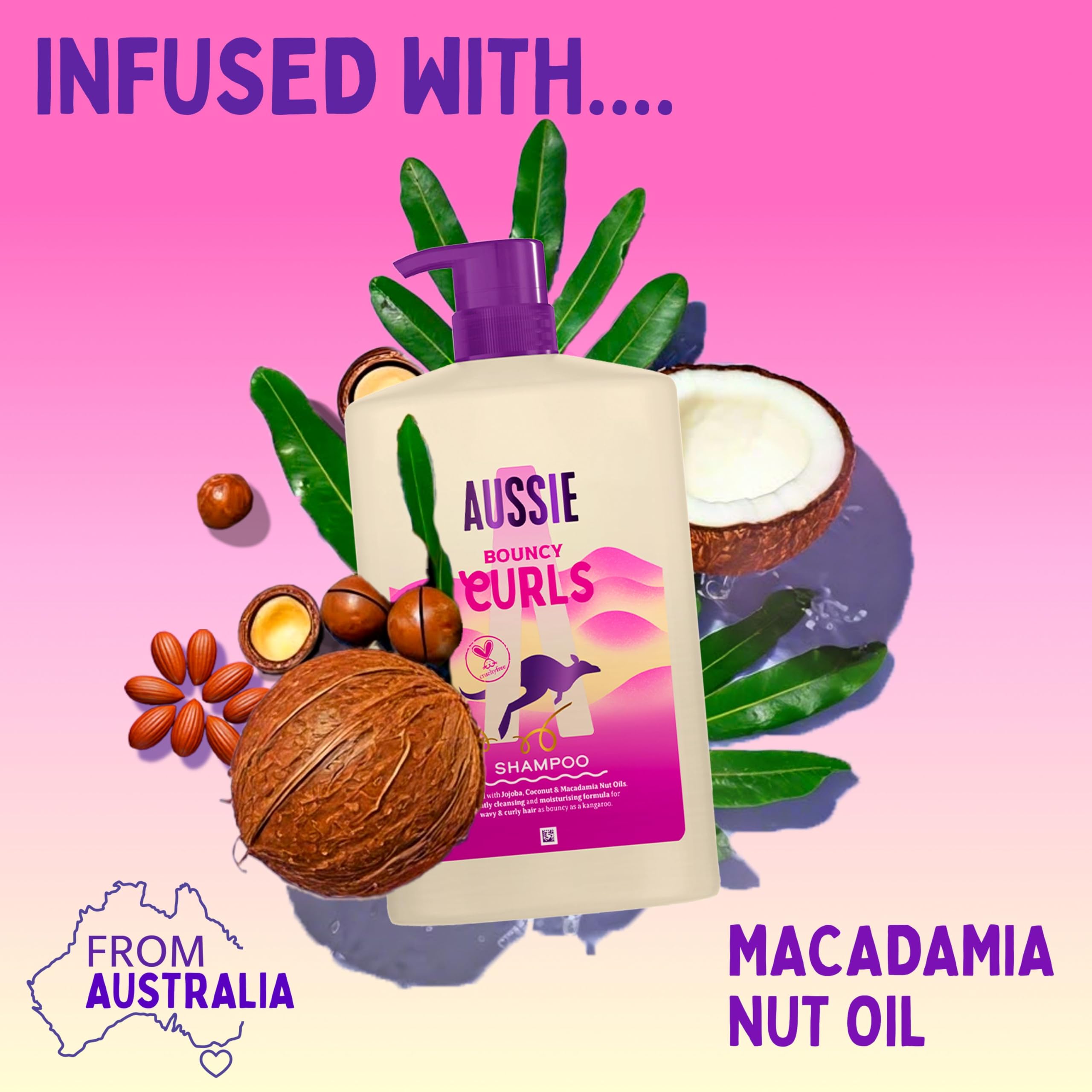 Aussie Bouncy Curls Silicone-Free Shampoo for Wavy & Curly Hair, 1L 4