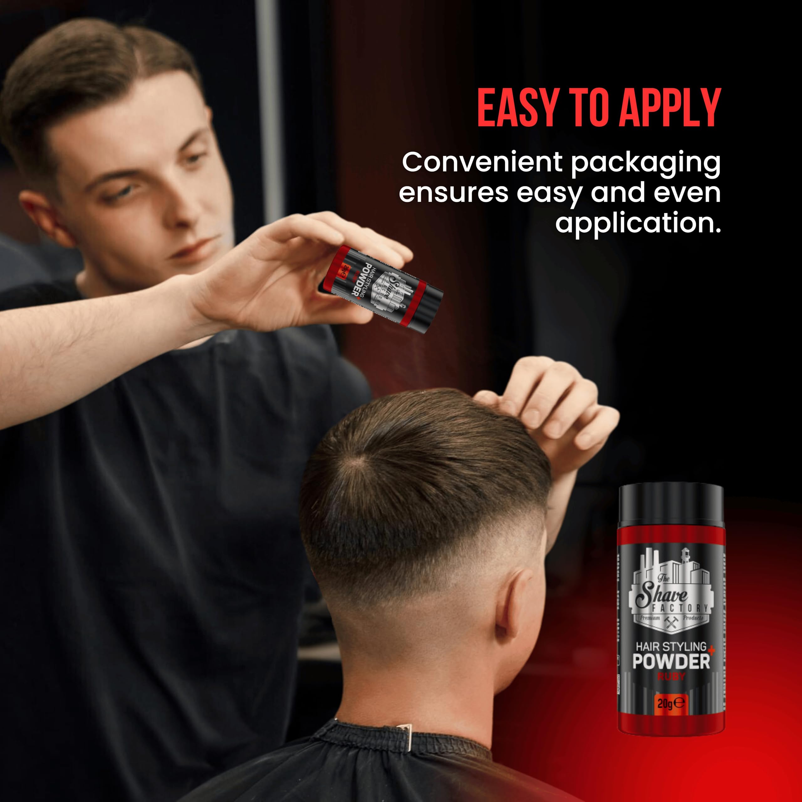 The Shave Factory Ultra Hold Hair Styling Powder Wax 20g for Volume and Matte Finish 3