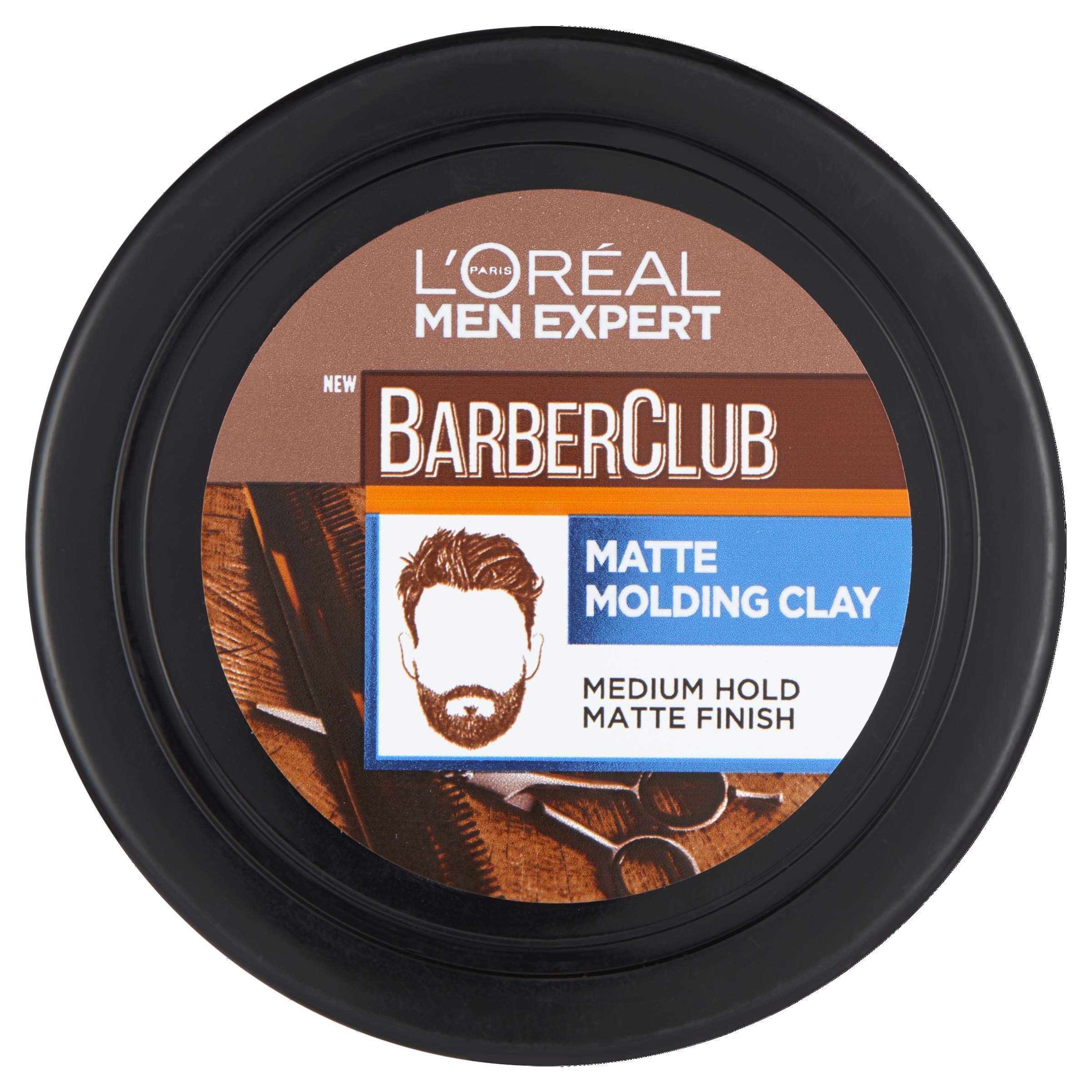 L'Oréal Paris Men Expert Matt Clay Barber Club, Matte Molding Clay Haarstyling