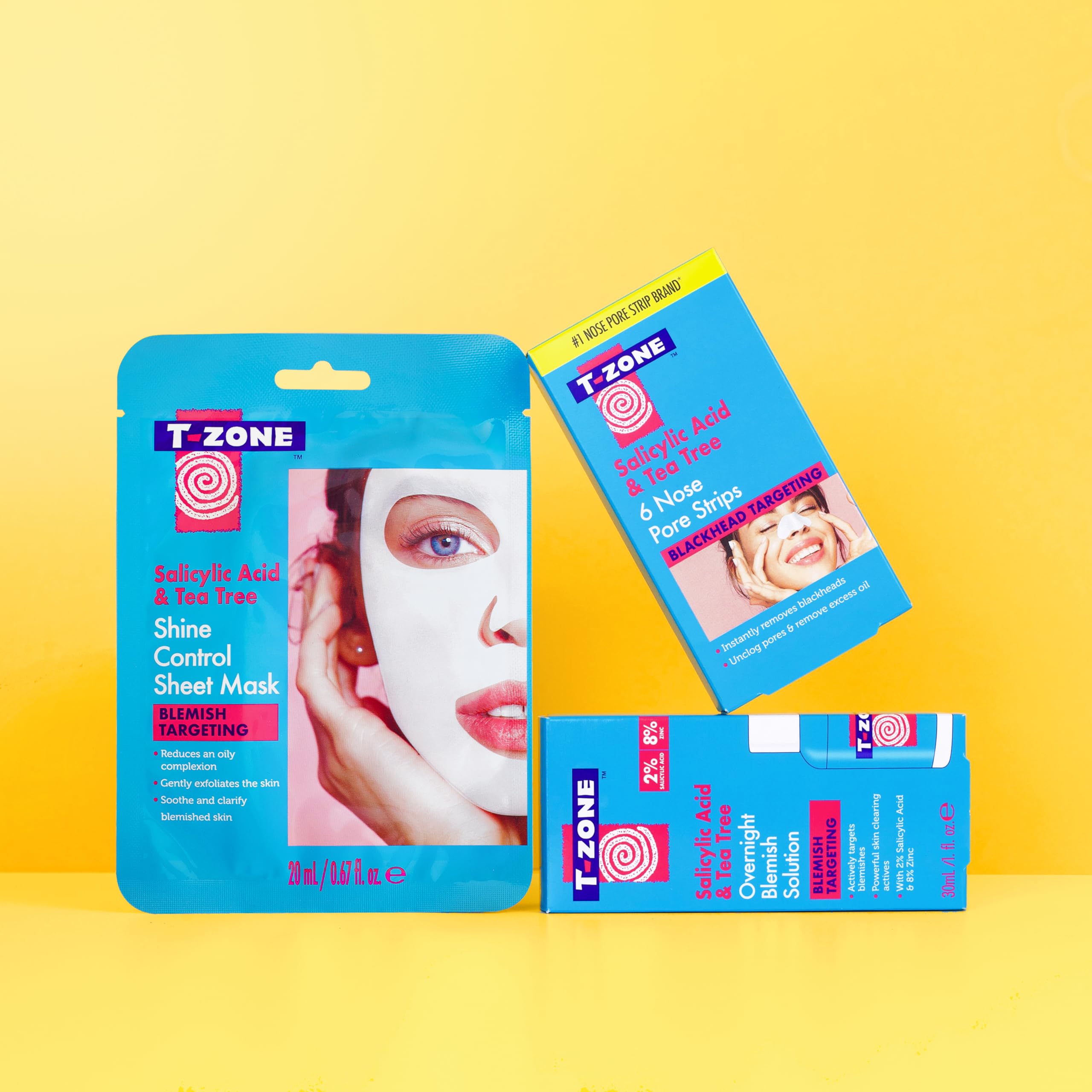 T-Zone Salicylic Acid & Tea Tree Overnight Blemish Solution 30ml - Fast-Acting Spot Treatment 6