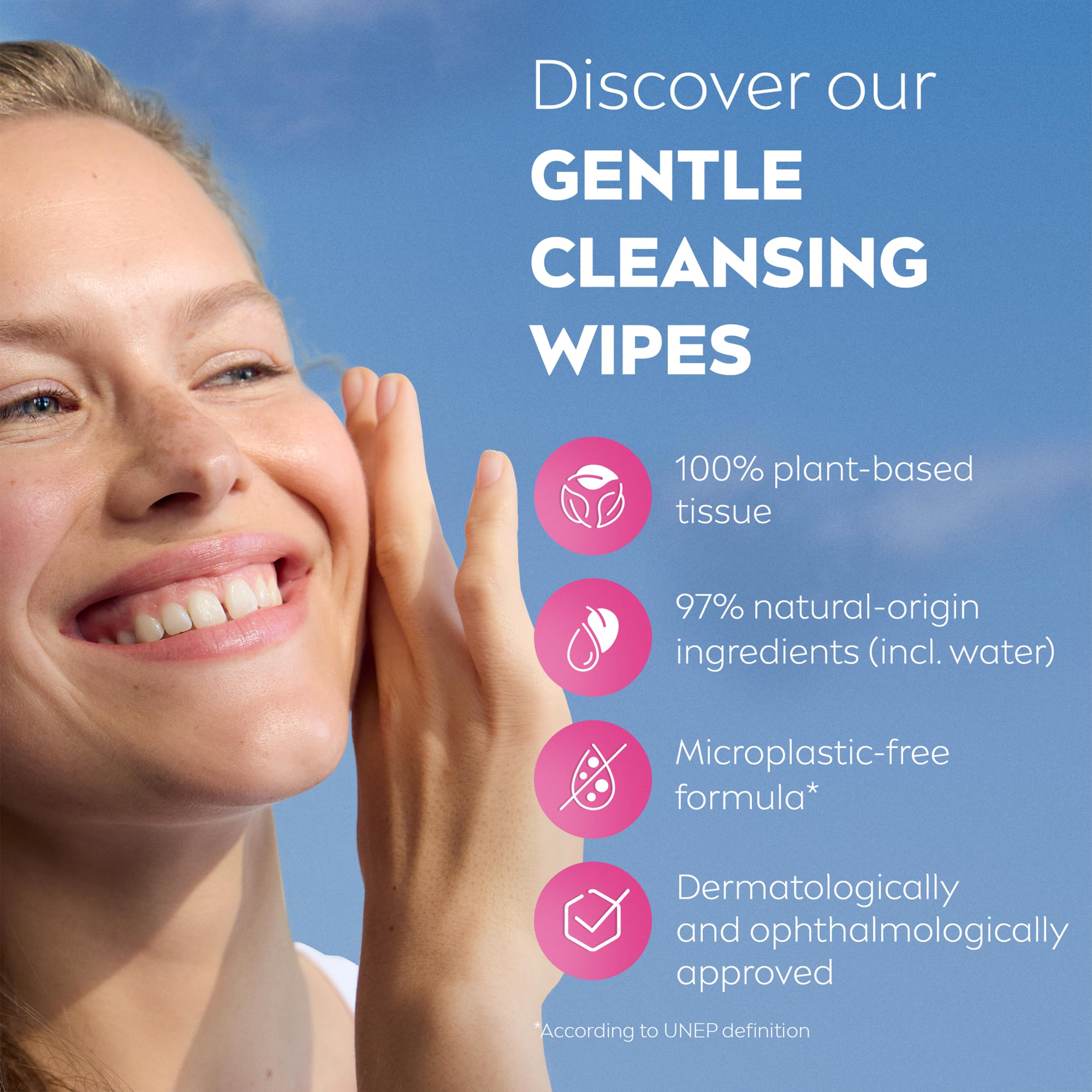 NIVEA 3in1 Caring Cleansing Wipes for Dry Skin with Pro-Vitamin B5 (40 Count) 4