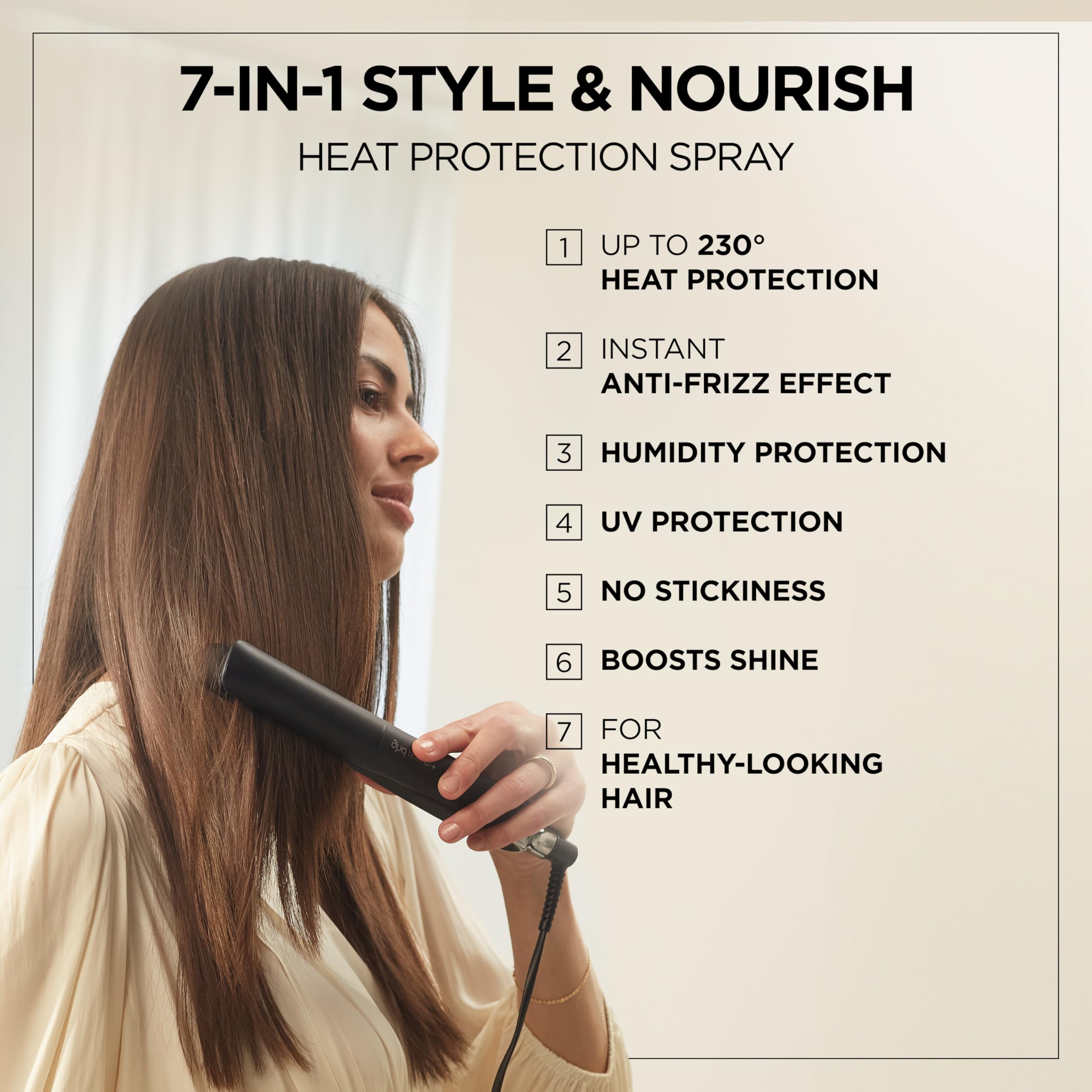 Wella Deluxe Hitzeschutzspray | Anti-Frizz | UV- und Feuchtigkeitsschutz | Für alle Haartypen | Tapiokastärke | Nicht klebrig | 7-in-1 Styling &amp; Pflege, 150 ml 3