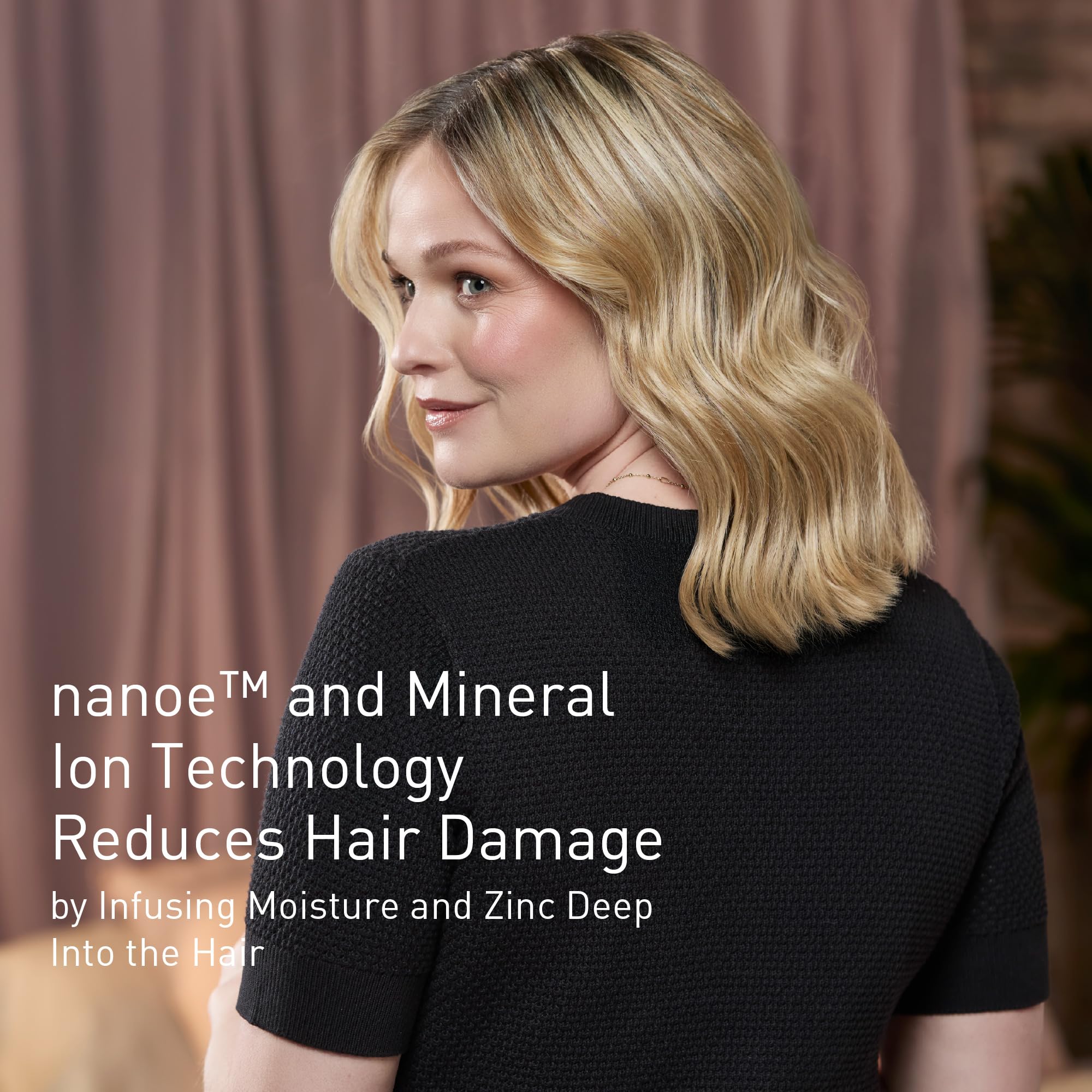 Panasonic EH-NA9N-H895 Hair Dryer with Diffuser: nanoe, Mineral Ions, Anti-Damage, 1600W