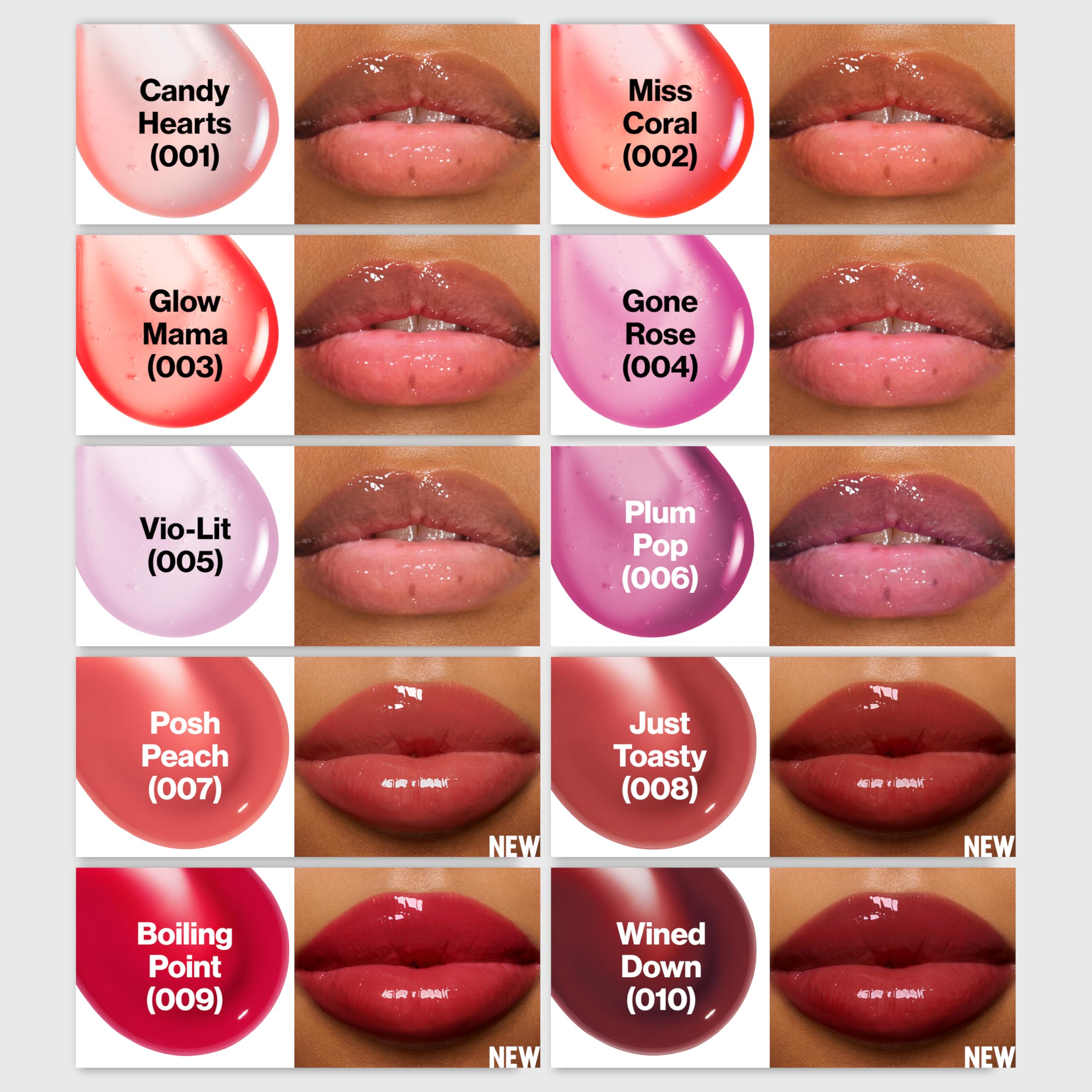 Revlon Super Lustrous Glimmer Lip Oil - Hydrating Gloss with Plant-Based Squalane 9