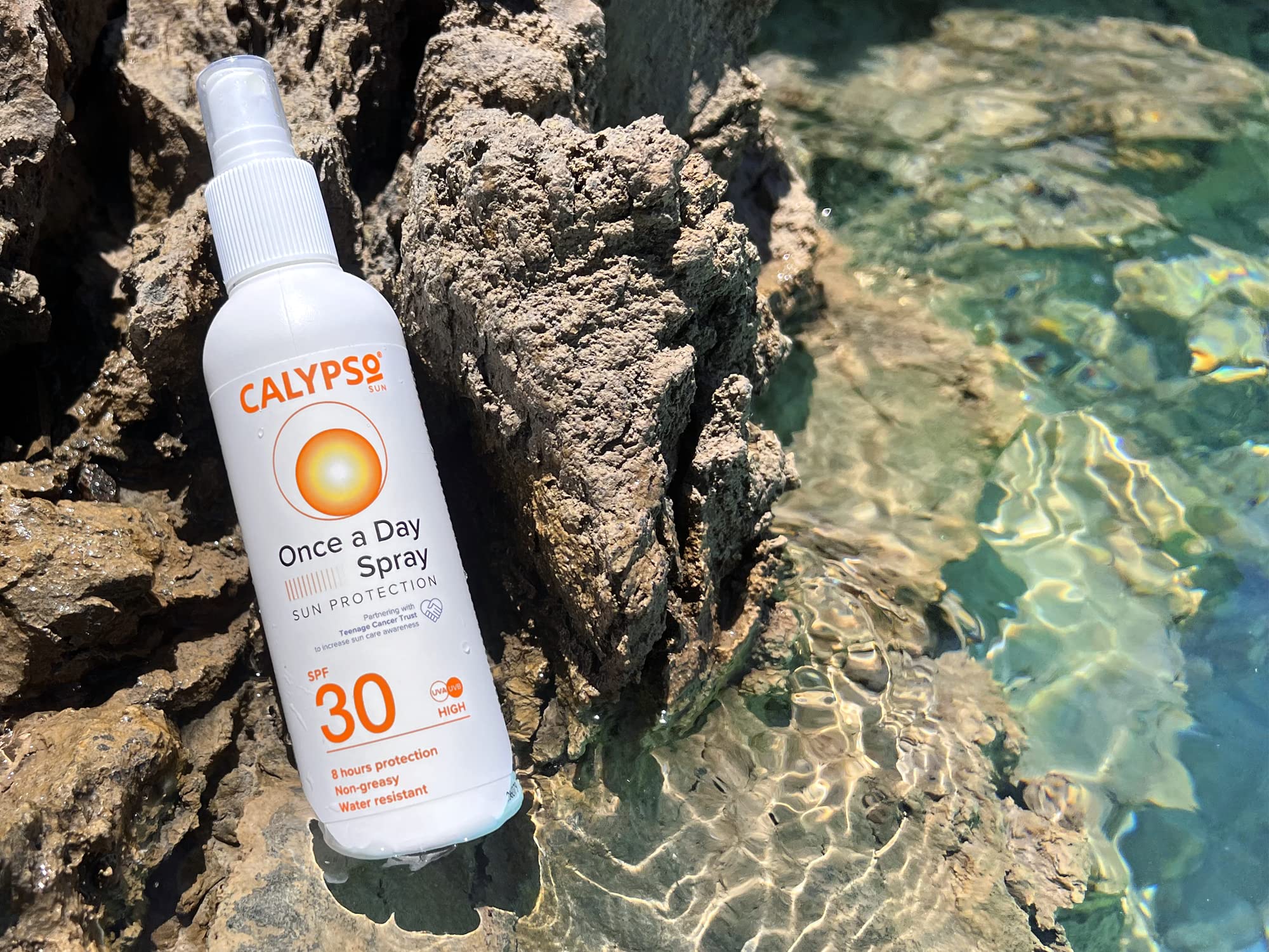 Calypso Sonnenschutzspray LSF 30 (einmal täglich) | 8 Stunden Sonnenschutz | Nein 5