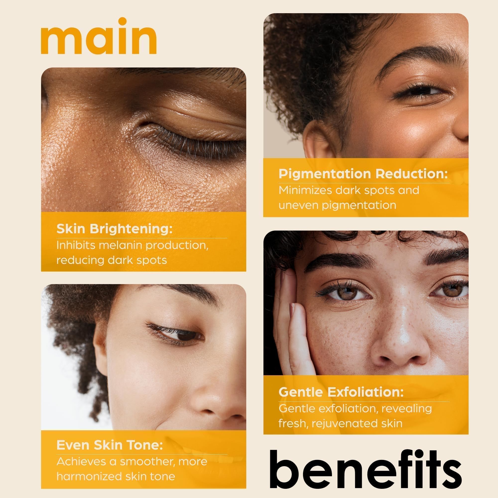 Kojisäureseife + Afrikanischer Netzschwamm (2er-Pack x 142 g Kurkuma-Seifenstücke) Dunkle Seife