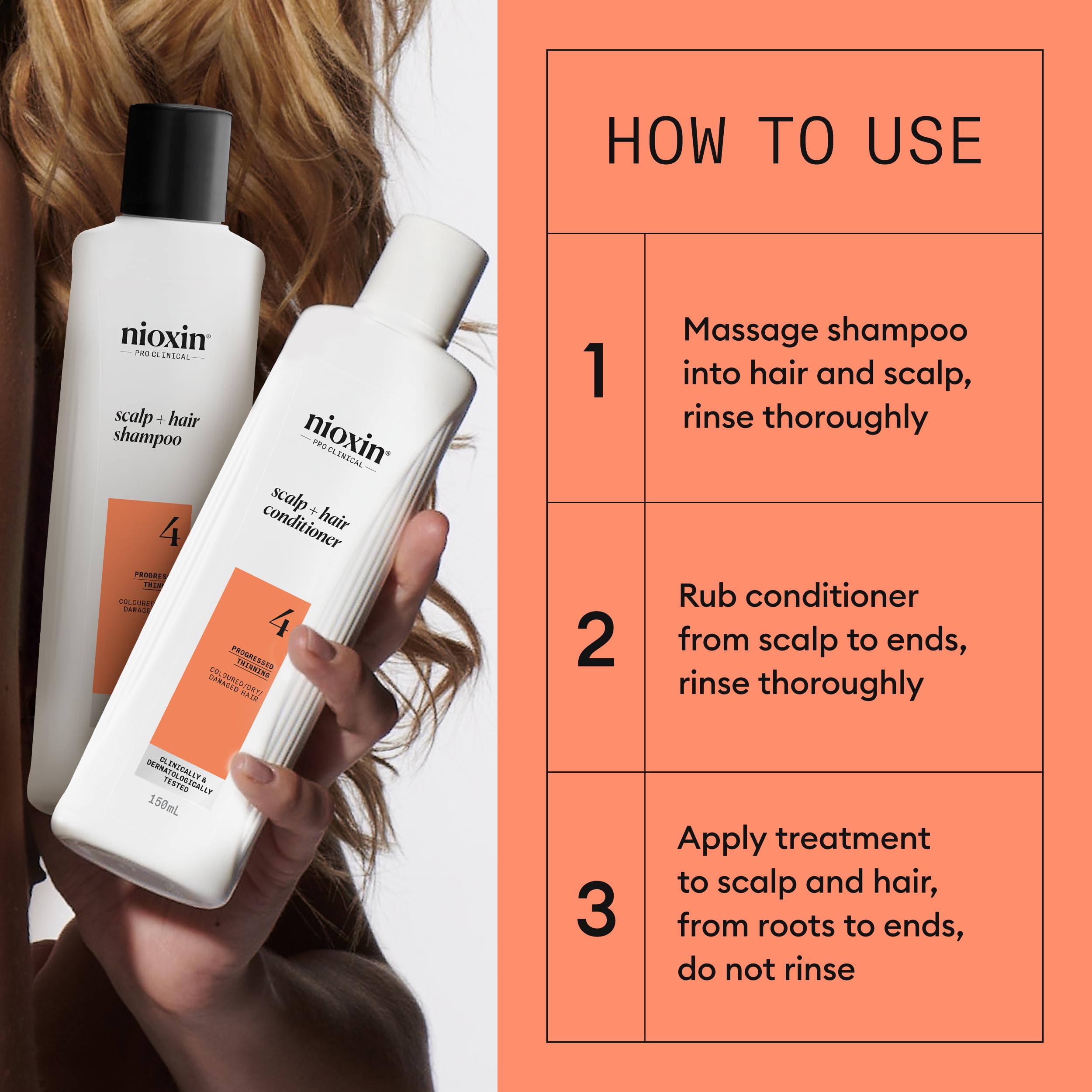 NIOXIN Scalp + Hair Thickening System 4 Kit - Hair Treatment System 5