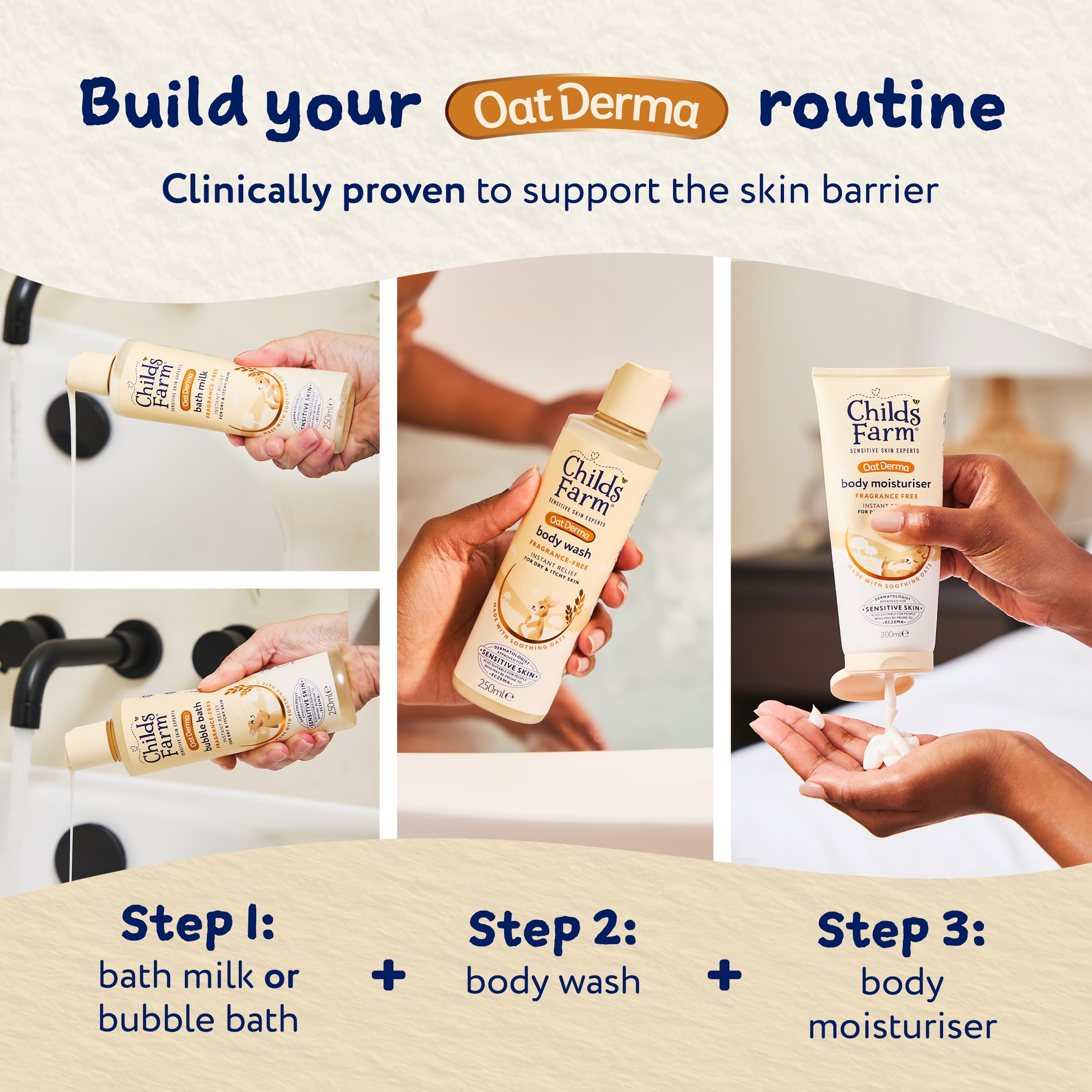 Childs Farm OatDerma Fragrance-Free Bubble Bath for Dry, Itchy Skin (0+ Months) 6