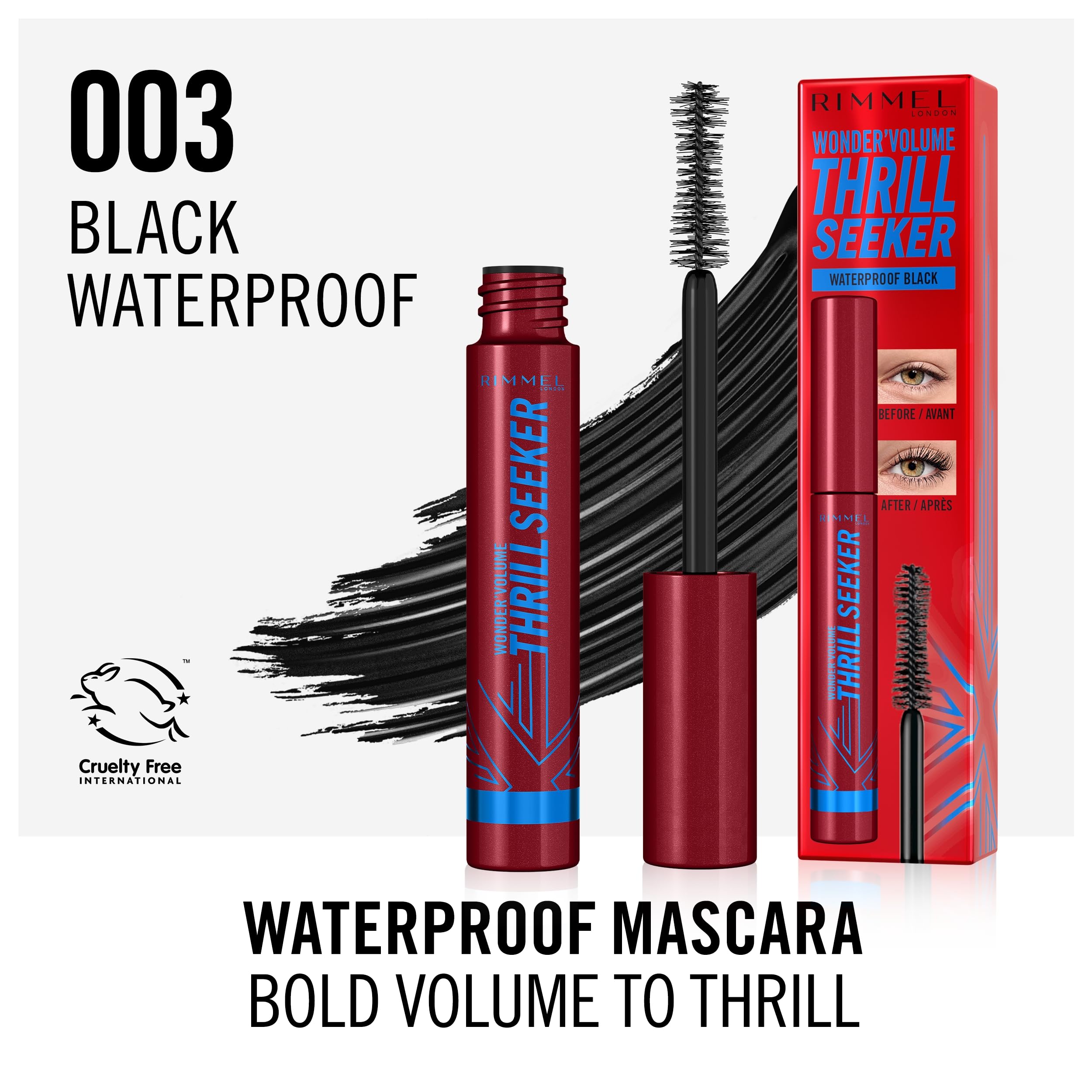 Rimmel London Thrill Seeker Waterproof Mascara for Bold Volume 3