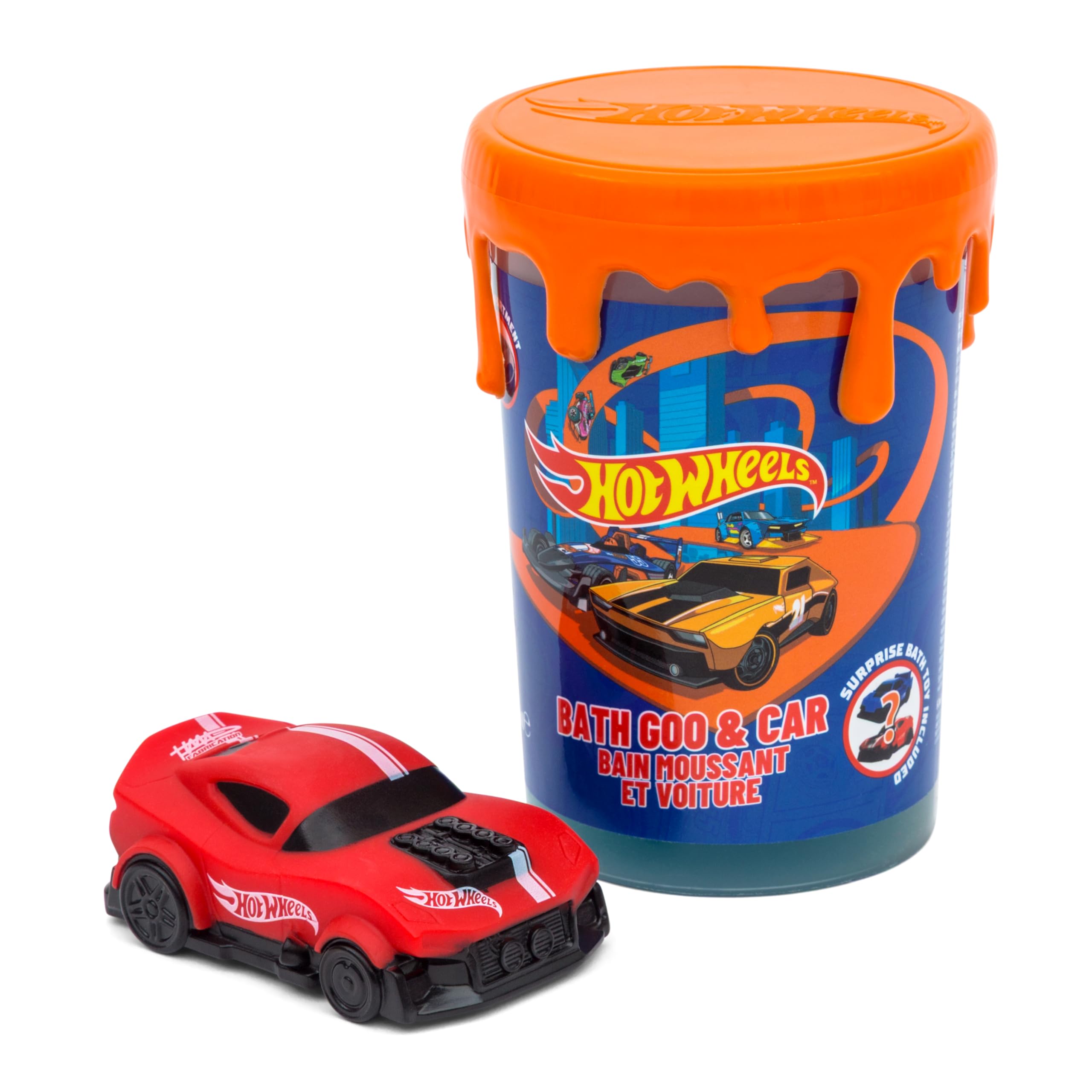 Hot Wheels Bath Goo Slime with Surprise Toy Car (200ml) - Apple Fragrance 5