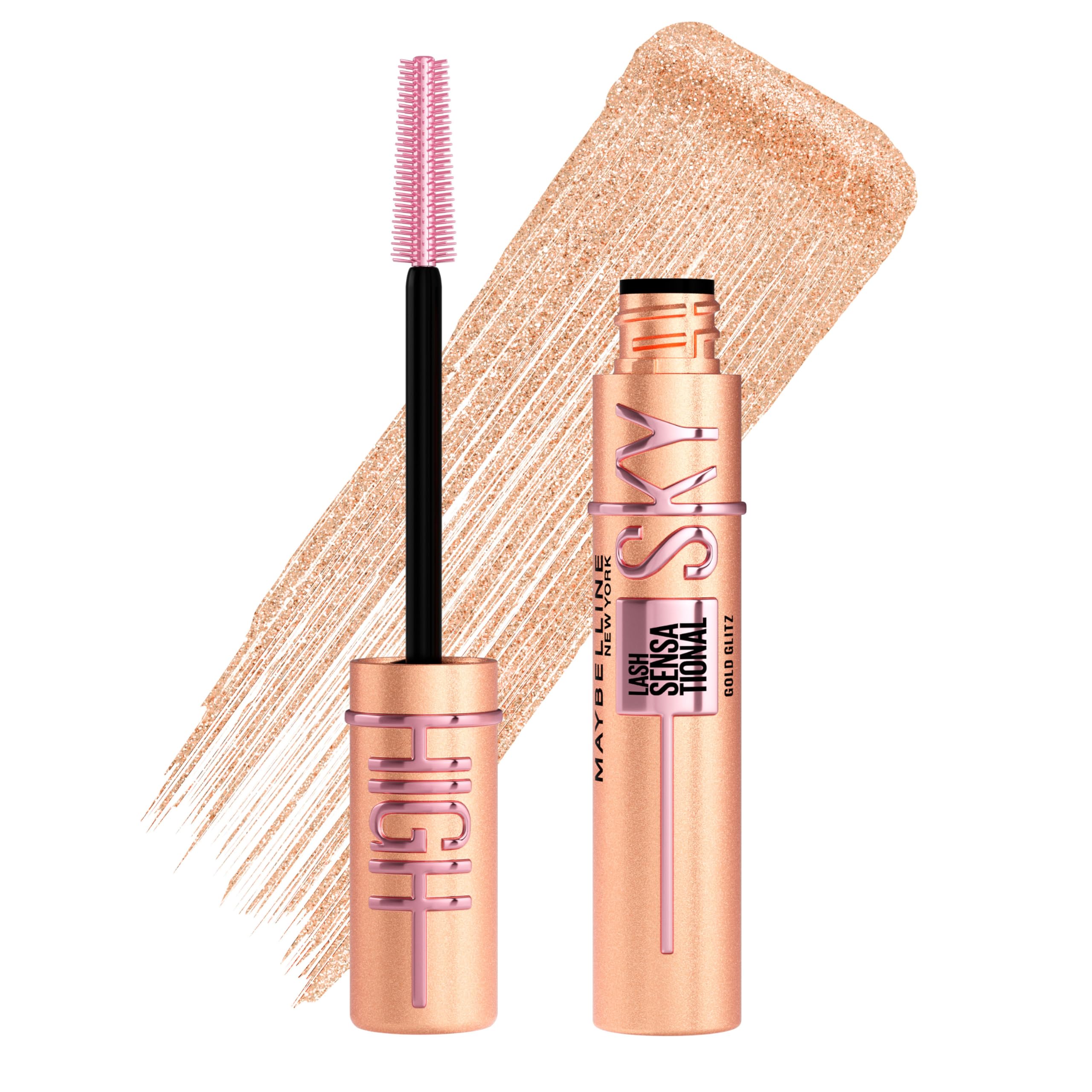 Maybelline Lash Sensational Sky High Mascara - Lengthening & Volumizing for Sensitive Eyes