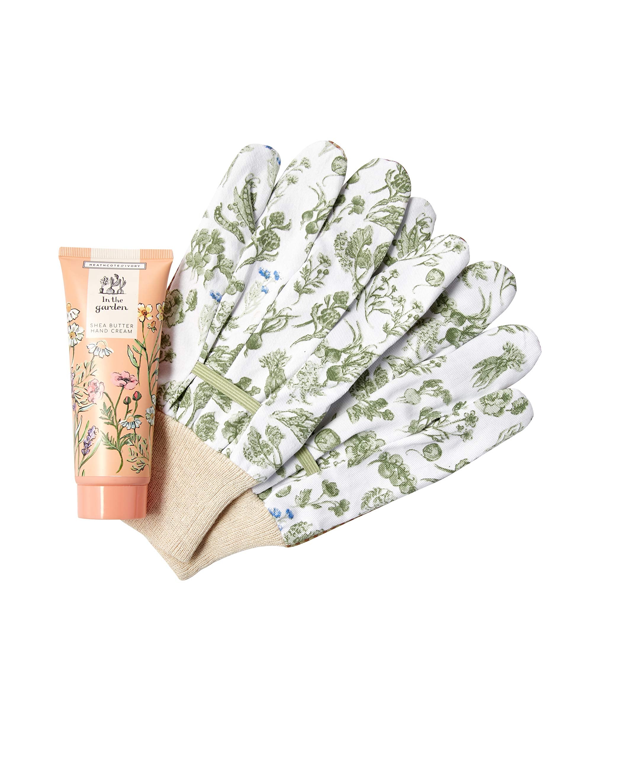 Heathcote & Ivory In The Garden Gardening Gloves Set with Shea Butter Hand Cream