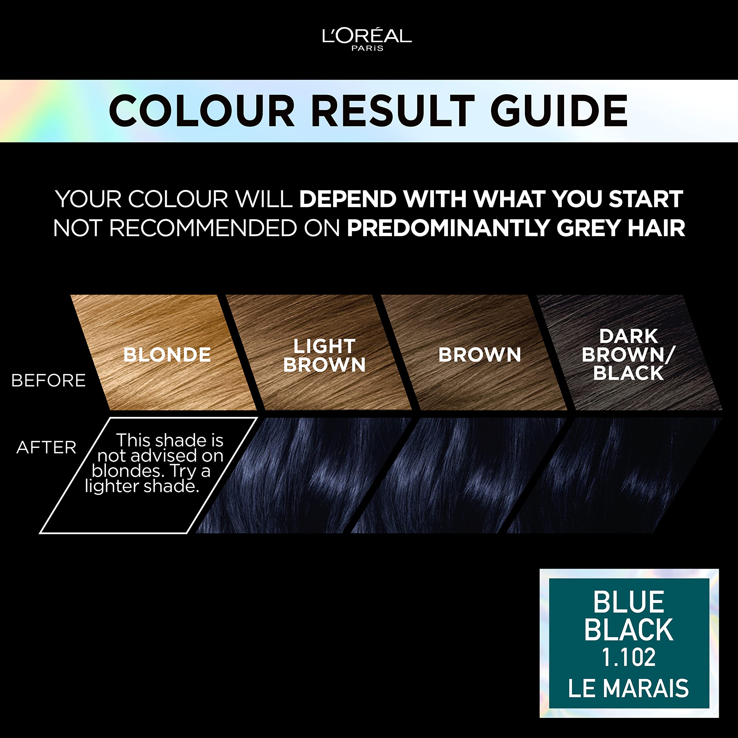 L'Oréal Paris Preference Vivids Permanent Hair Colour - Blue Black 1.102