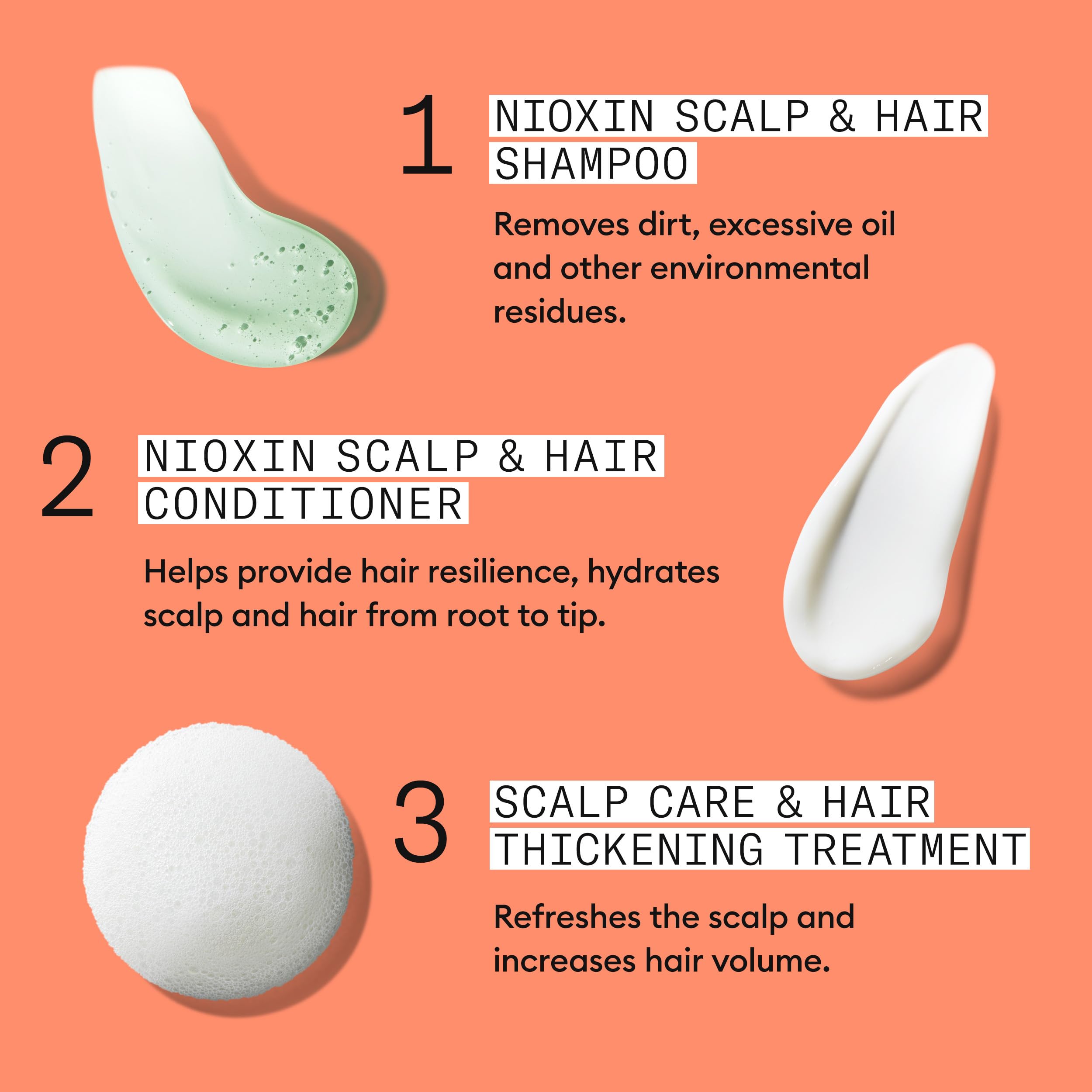 NIOXIN Scalp + Hair Thickening System 4 Kit - Hair Treatment System 8