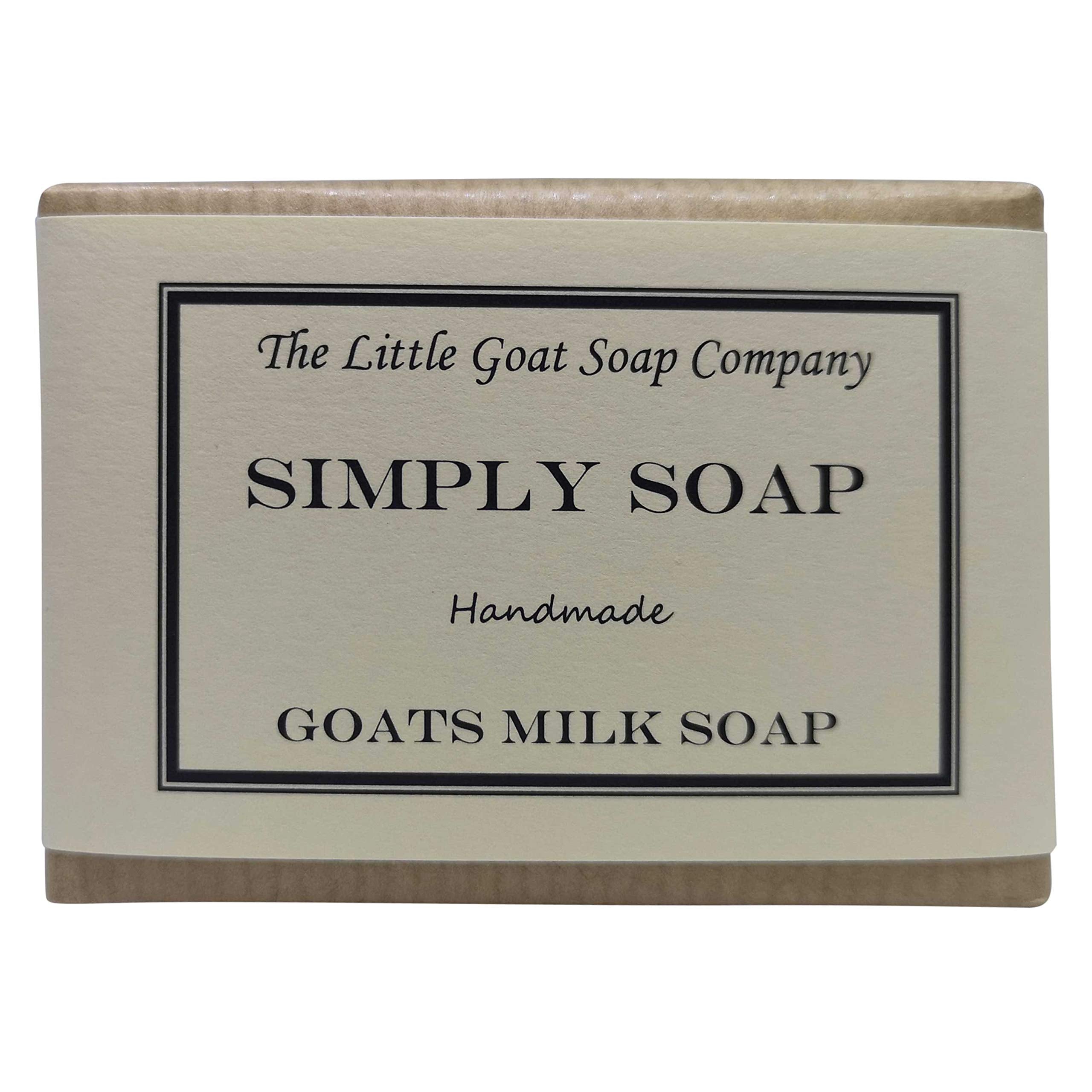 The Little Goat Soap Company Unscented Simply Goat Milk Soap for Sensitive Skin 100g