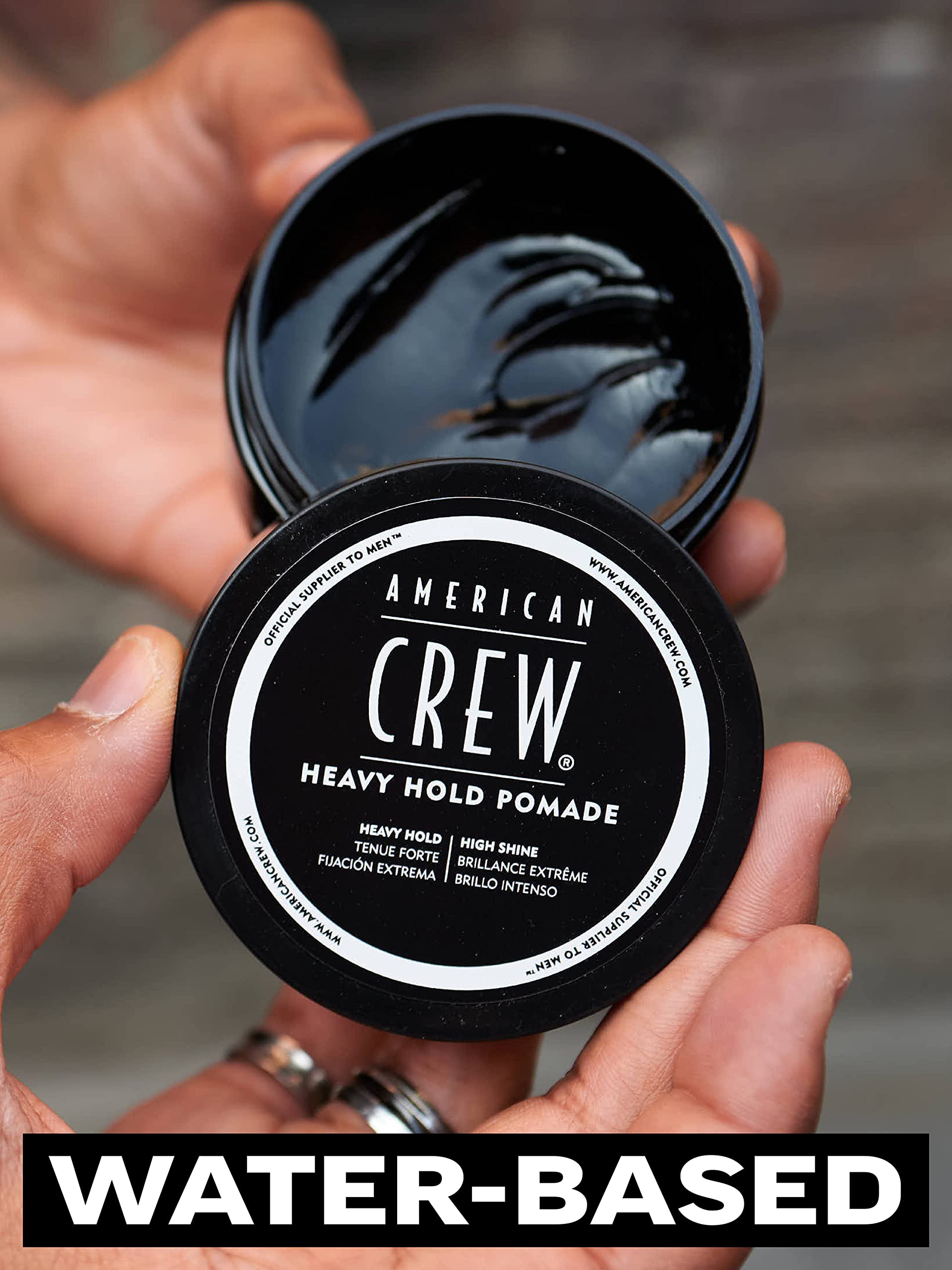 AMERICAN CREW Heavy Hold Water Based Pomade for Sleek Styles 85g 5