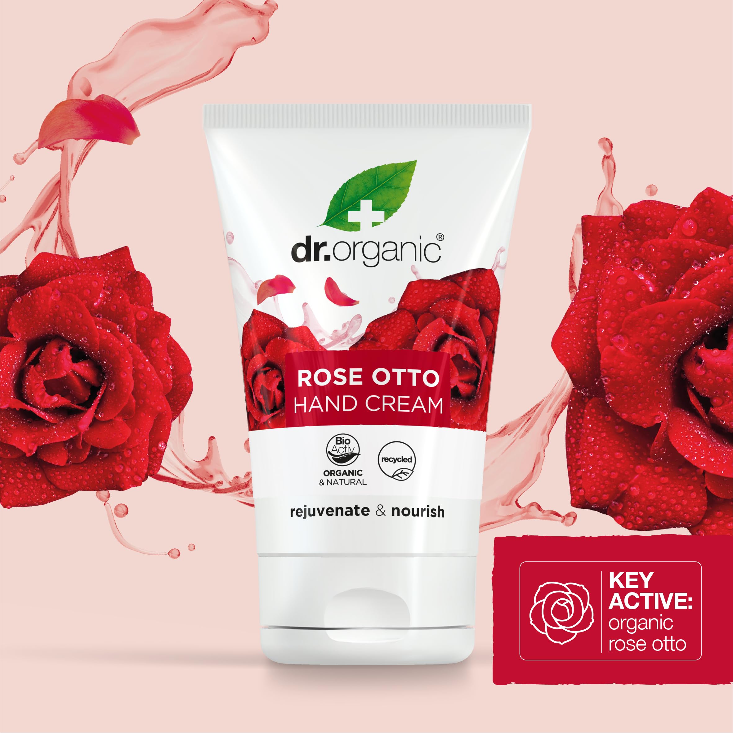 Dr Organic Rose Otto Hand & Nail Cream for Moisturising and Restoring 5