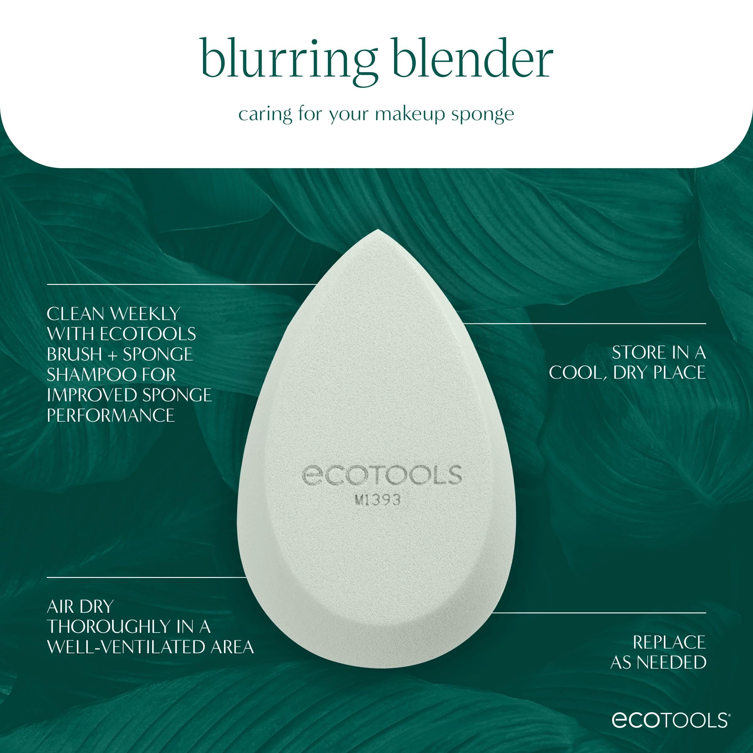 EcoTools Blend + Blur Makeup Brush and Blurring Blender Sponge Duo 6