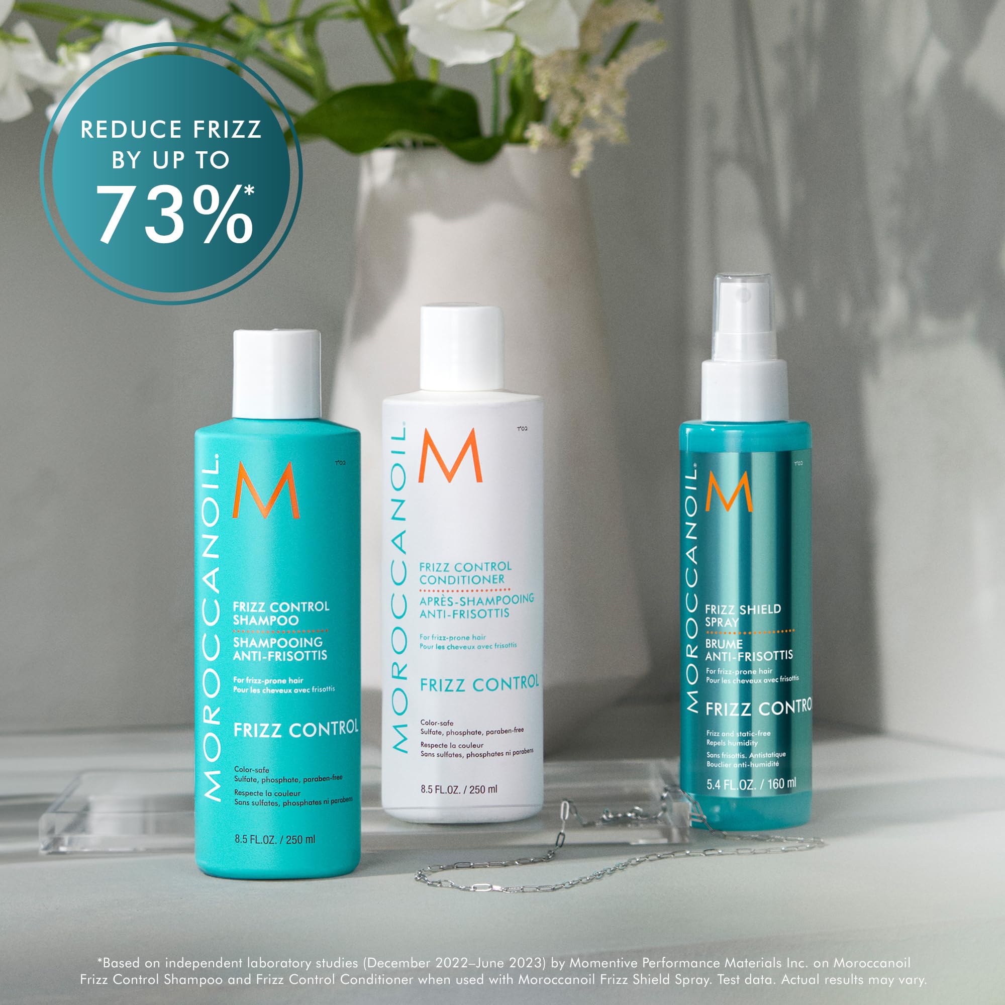 Moroccanoil Frizz Shield Styling Spray for Heat-Activated Frizz-Free Blowouts 7