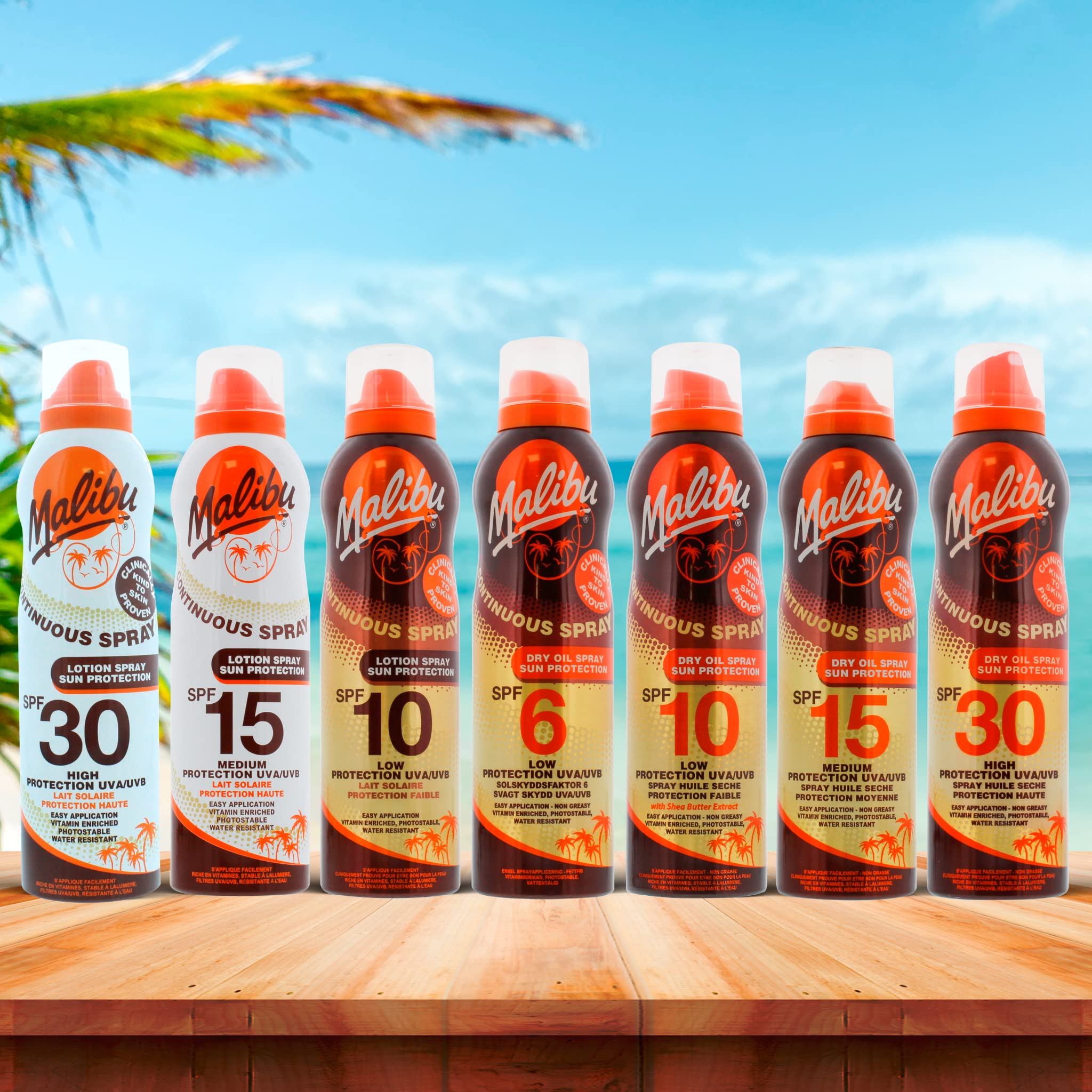 Malibu Sun Fast Tan Continuous Tanning Oil with Coconut Spray for Easy Application 3