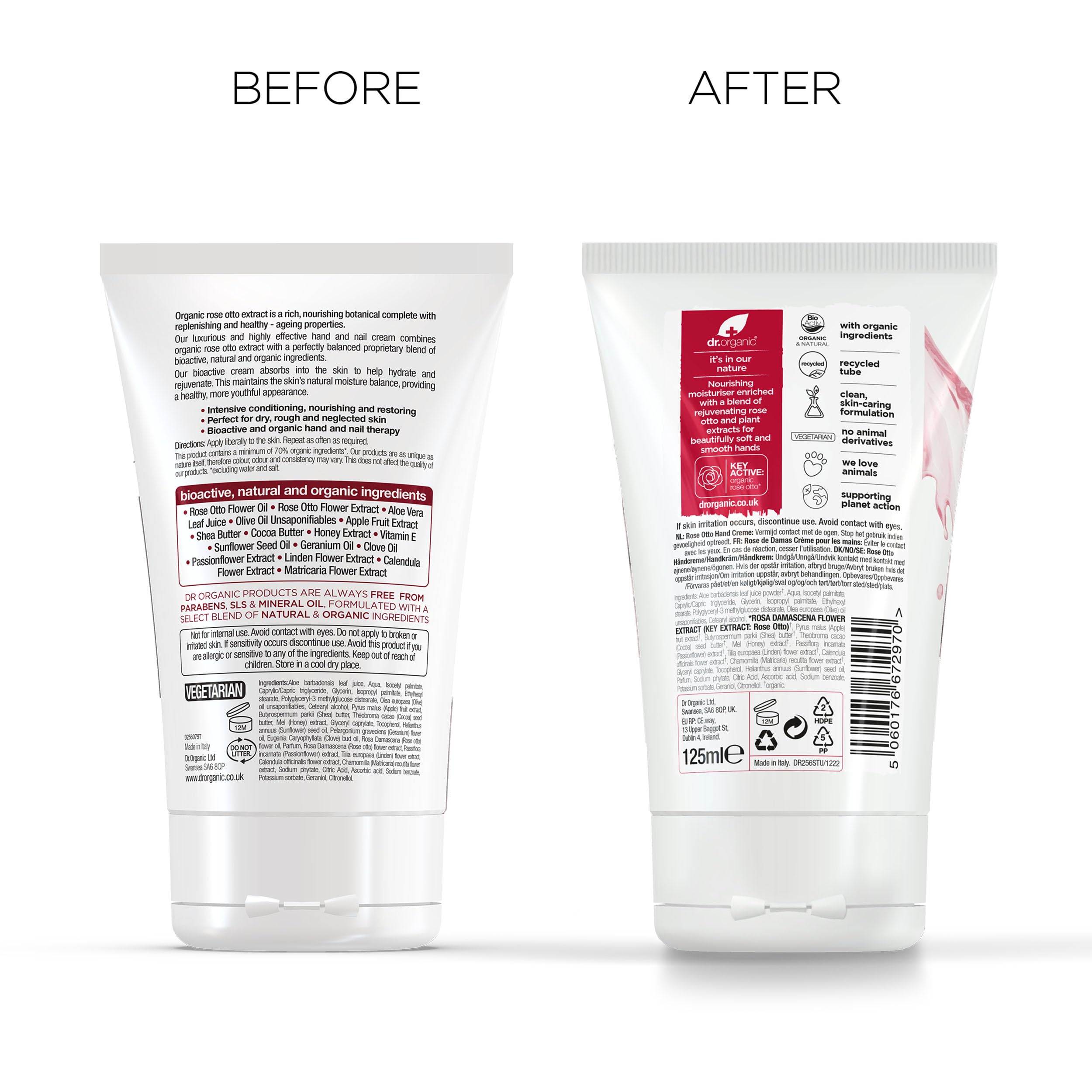 Dr Organic Rose Otto Hand & Nail Cream for Moisturising and Restoring 7