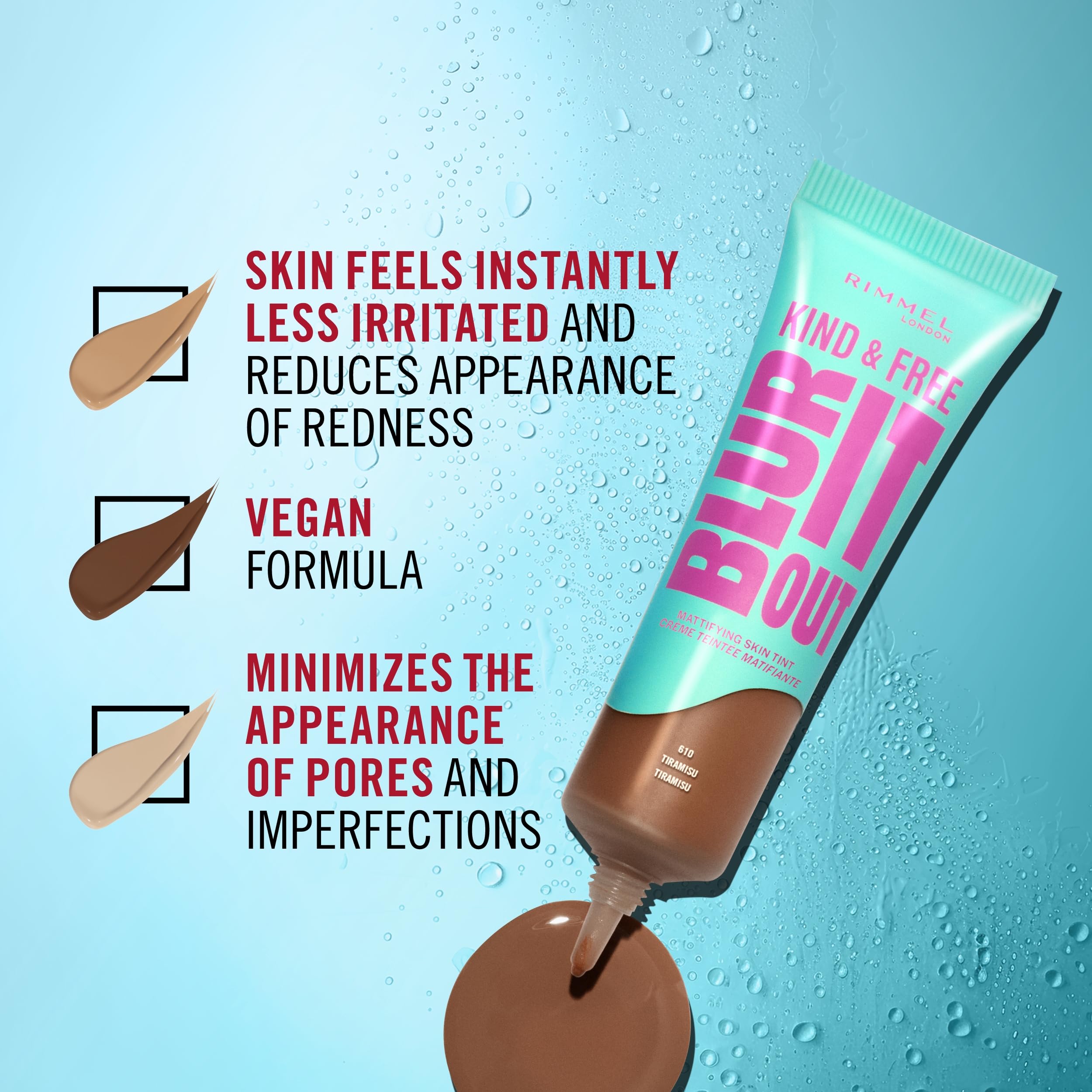 Rimmel Kind & Free Blur It Out Mattifying Skin Tint SPF20 - 103 True Ivory Light 4