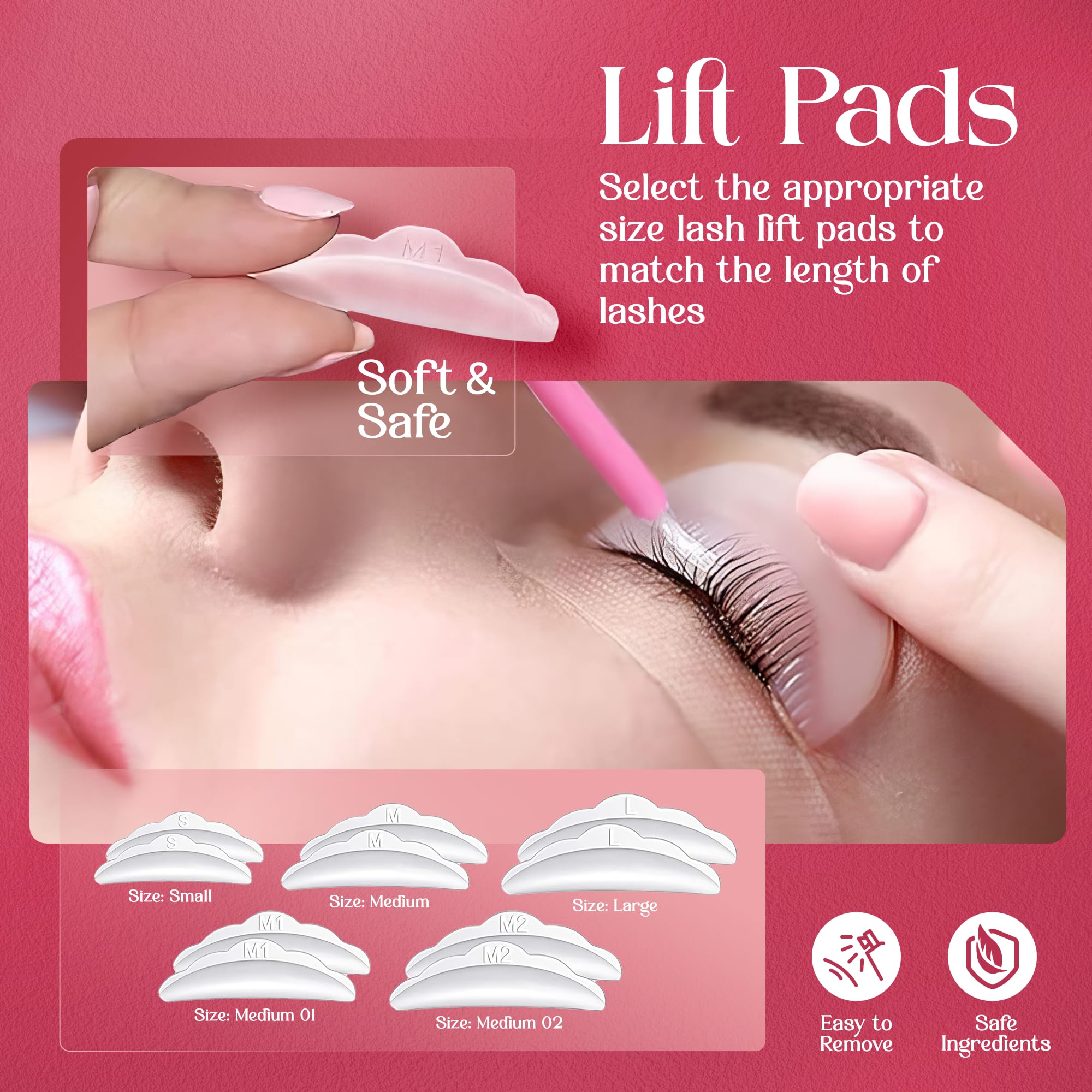 PORTENTUM 2024 Updated Eyelash Lift Kit for Professional Semi-Permanent Curls 5