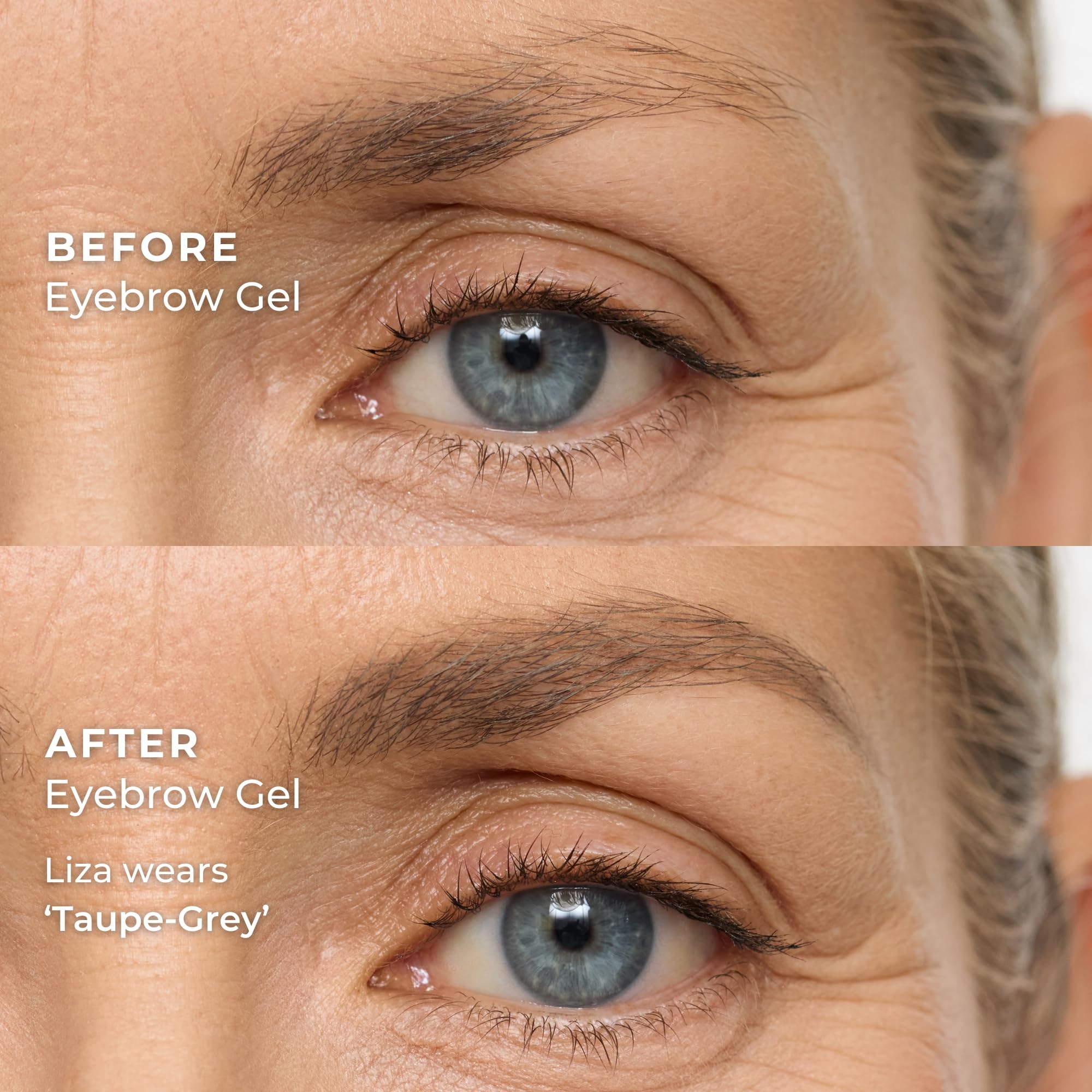 WUNDERBROW Augenbrauengel, wasserfest, wischfest, hält tagelang, Farbton: Taupe-Grau, vegan und tierversuchsfrei