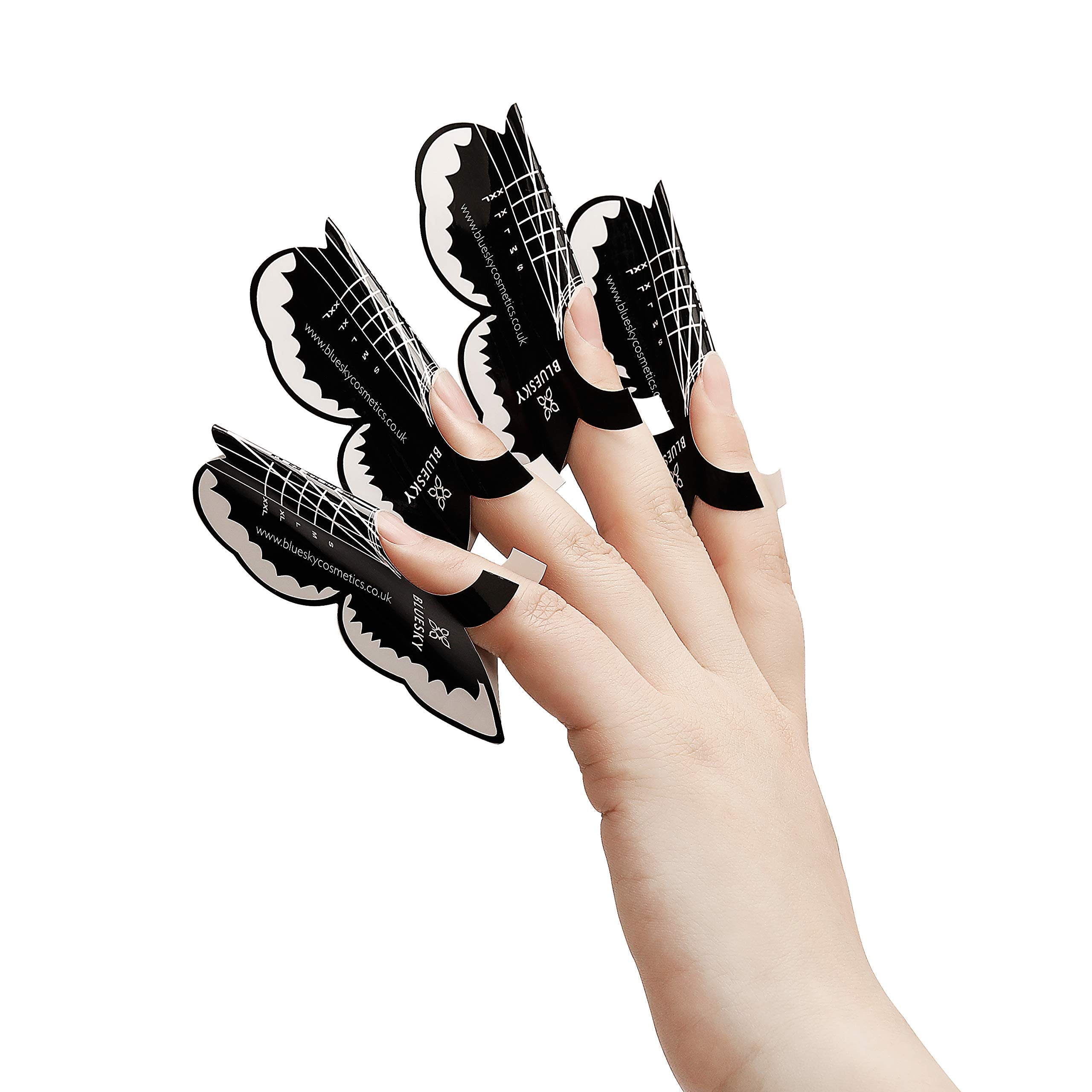 BLUESKY Nail Forms for Builder Gel, Poly Gel, Gum Gel & Acrylic Nail Extensions - Pack of 50 6