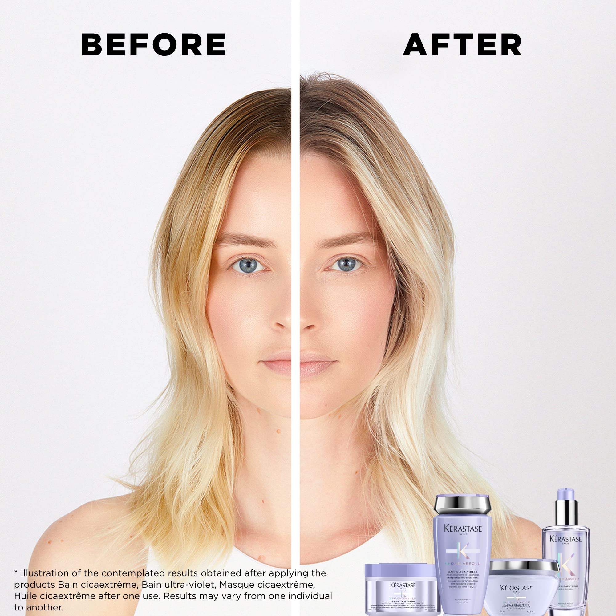 Kérastase Blond Absolu, Feuchtigkeitsspendendes, aufhellendes Shampoo, für aufgehelltes, stark gefärbtes Haar 7