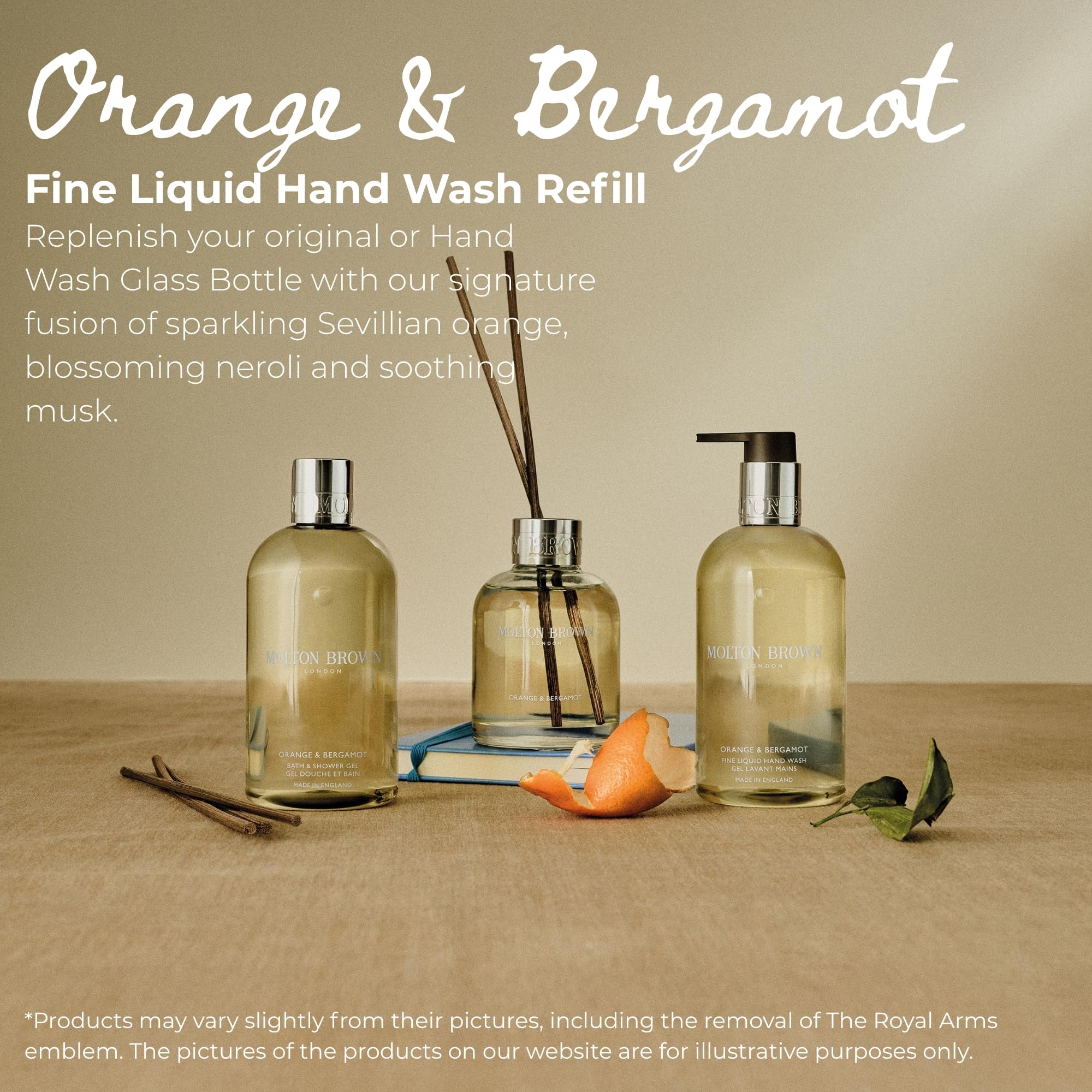 Molton Brown Orange & Bergamot Fine Liquid Hand Wash Refill 400 ml - Waste Reducing