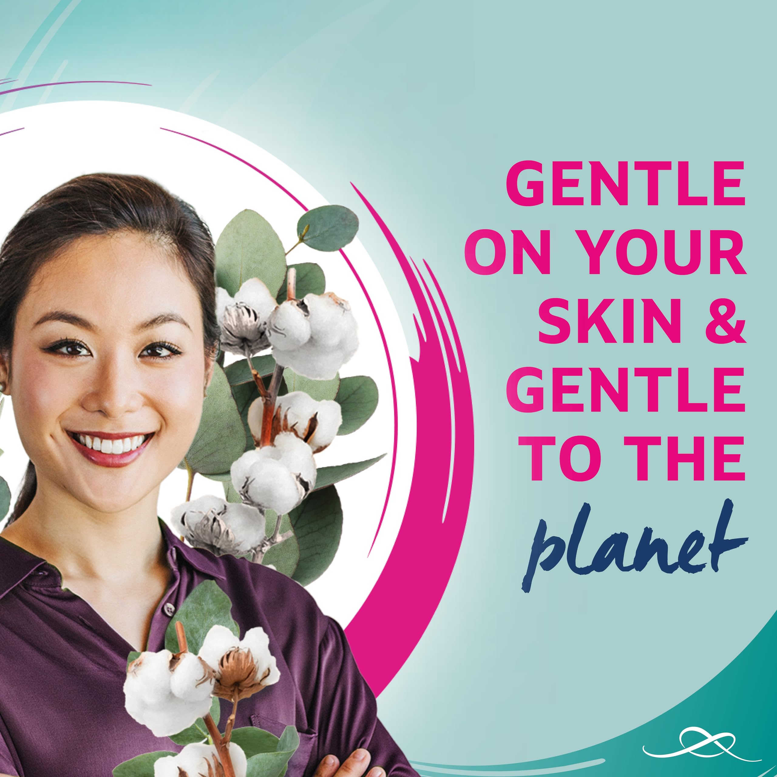 Lil-Lets Certified Organic Cotton Wool Round Pads, 200 Count, 100% Pure Cotton 7