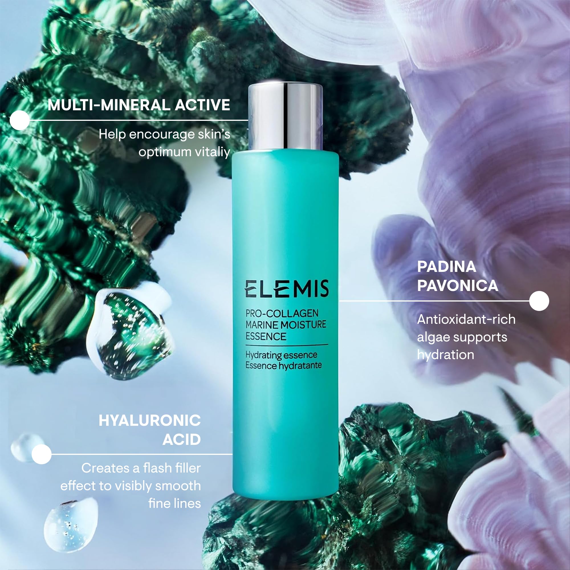 ELEMIS Pro-Collagen Marine Moisture Essence – Hydrating Anti-Aging Pre-Serum, 100ml 5
