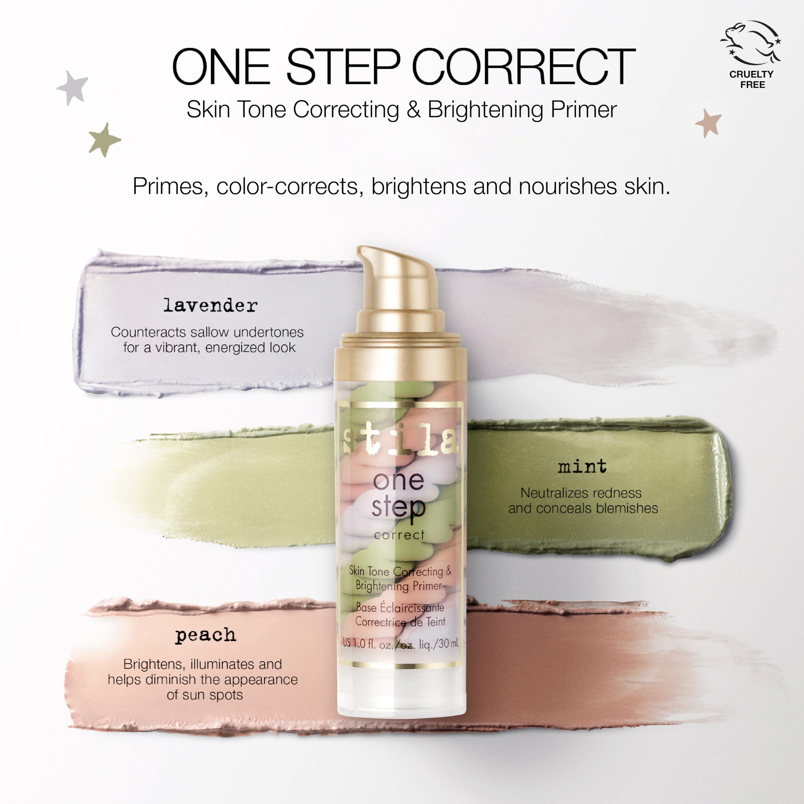 Stila One Step Correct Triple-Swirled Helix Serum for Color Correction and Brightening 30 ml 4