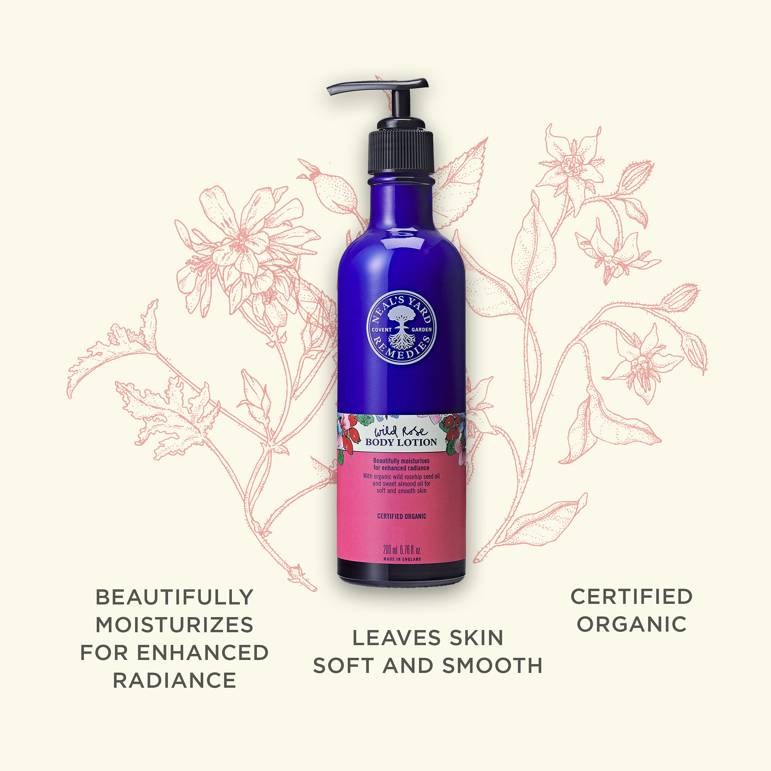 Neal's Yard Remedies Wild Rose Nourishing Body Lotion Moisturiser 4