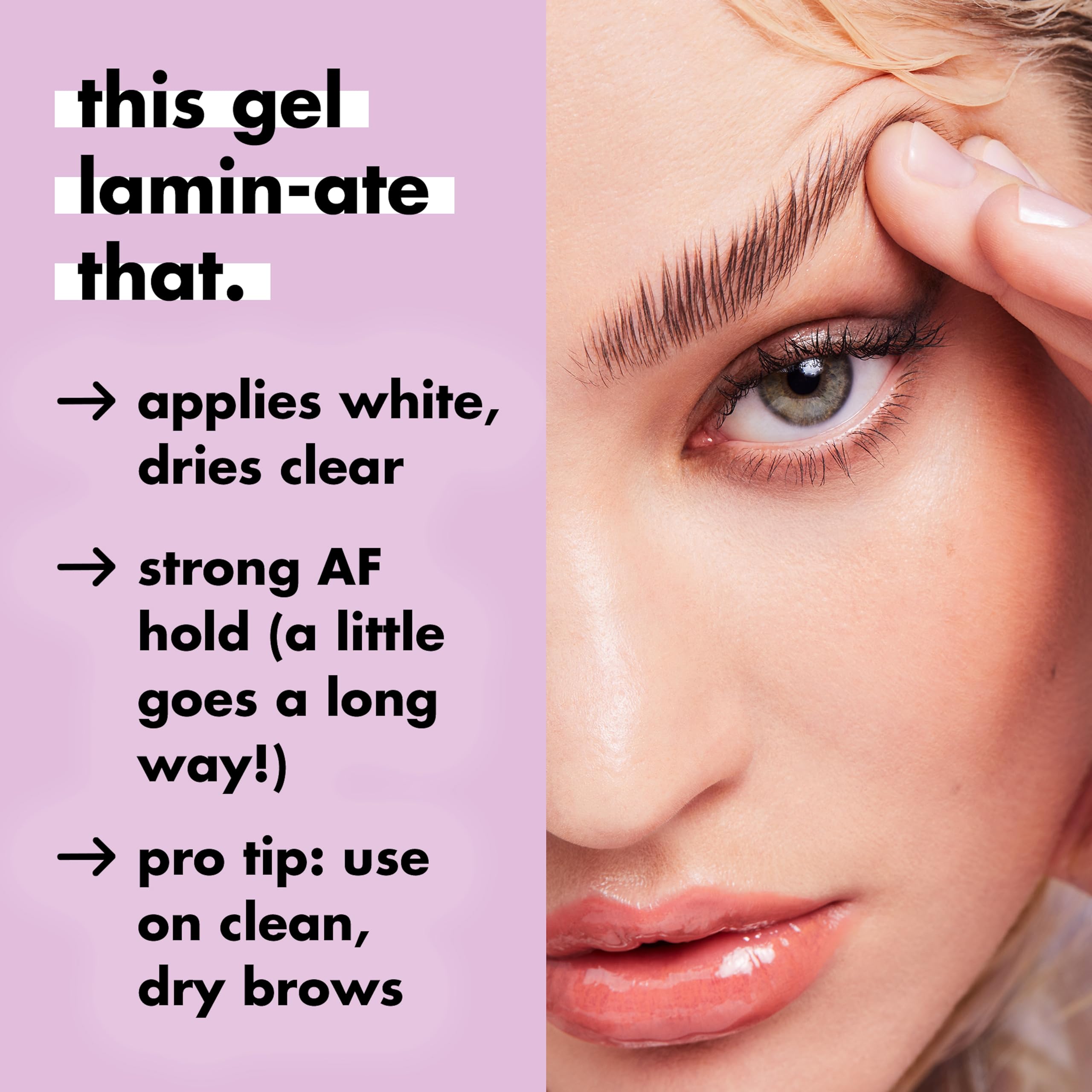 e.l.f. Brow Laminating Gel - Strong-Hold, Clear-Drying & Water-Resistant Brow Sculptor 3