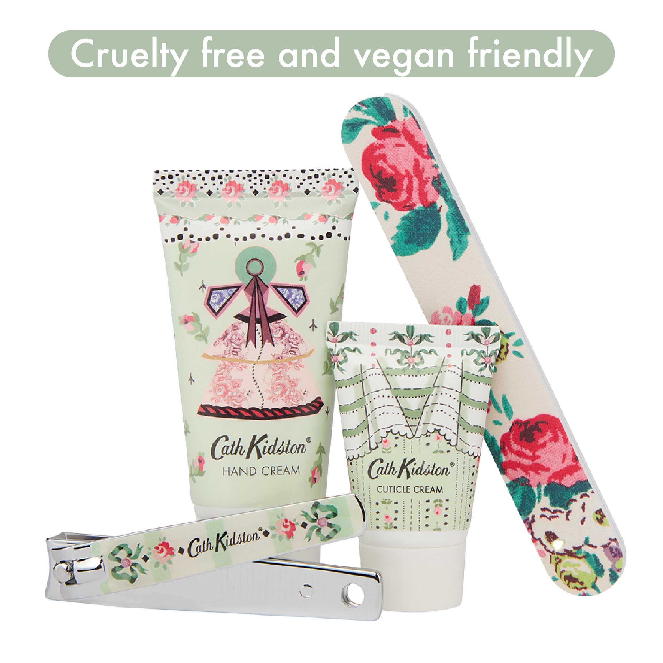 Cath Kidston Manicure Set: Hand Cream, Cuticle Cream, Nail Tools in Embossed Tin 5