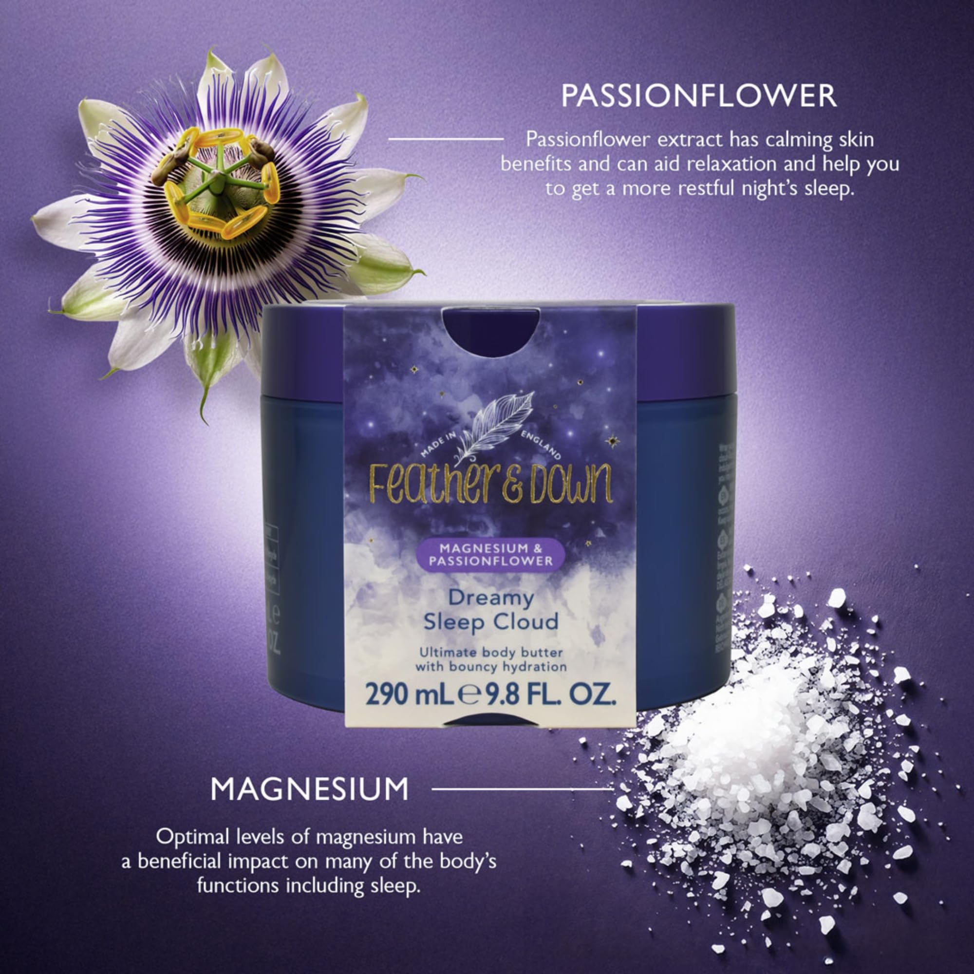 Feather &amp; Down Magnesium and Passionflower Dreamy Sleep Cloud (290ml) - Whi