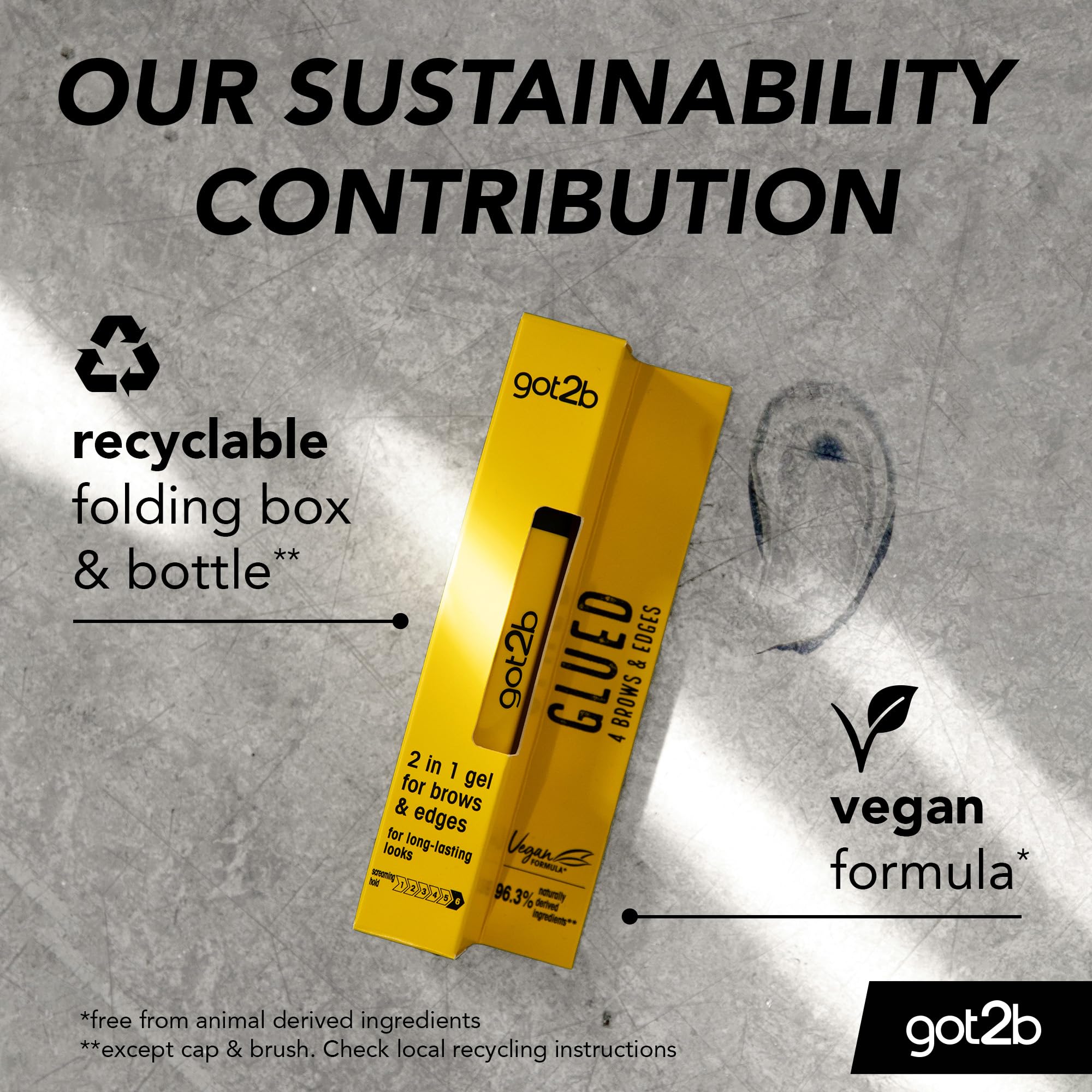 got2b Glued 4 brows & Edges Clear Gel 2 in 1 Screaming Hold Brow Gel 16 ml 6