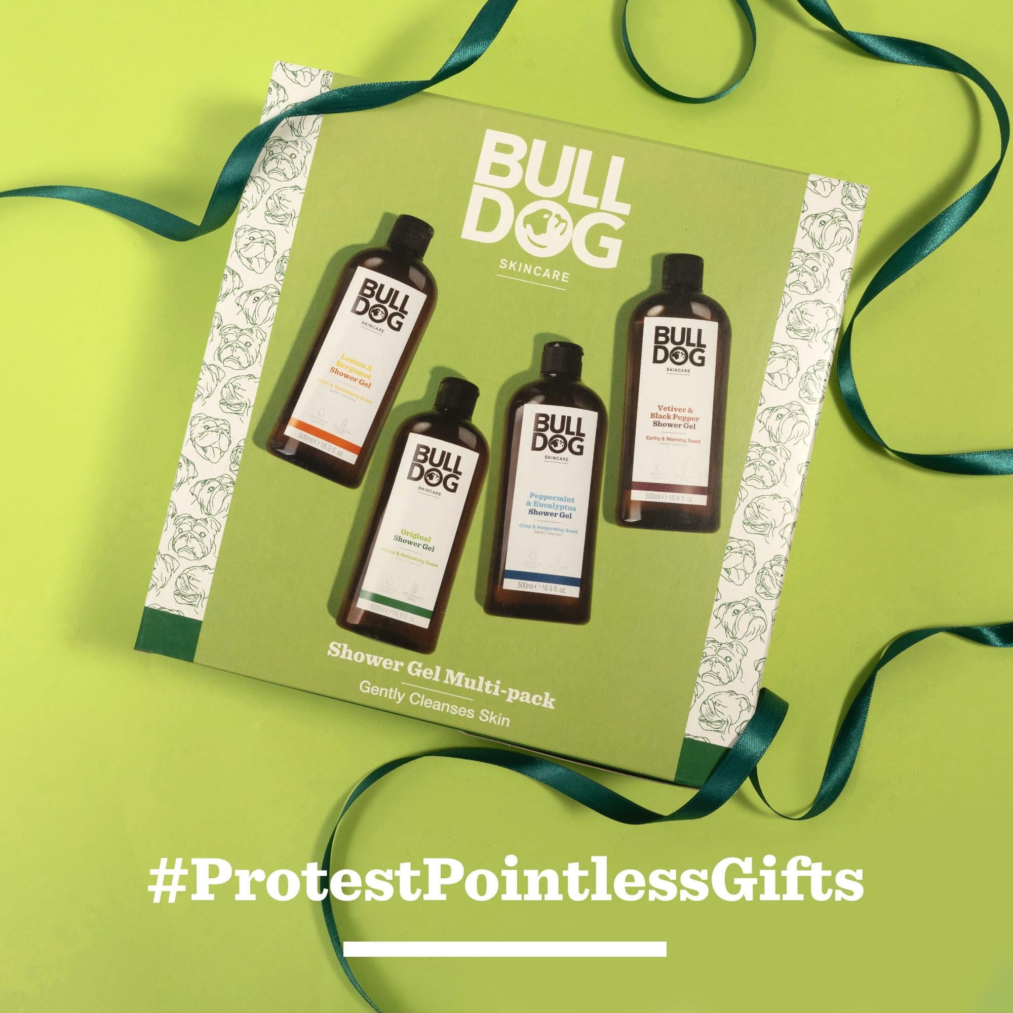 BULLDOG SKINCARE Men's Multi-Fragrance Shower Gel Gift Set - 4 x 500ml Bottles 6