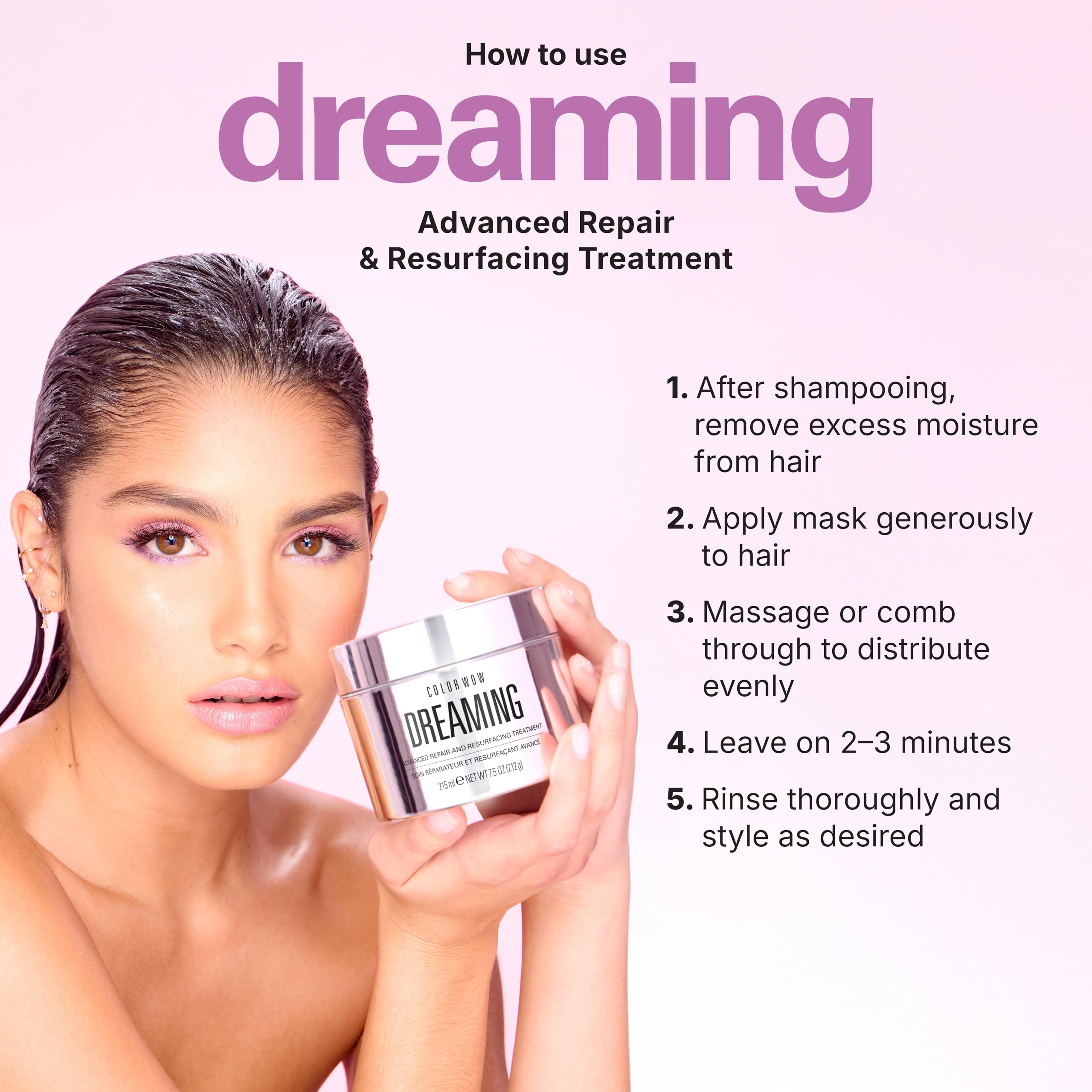 COLOR WOW Dreaming Advanced Repair & Resurfacing Treatment for Anti-Frizz Hair 3