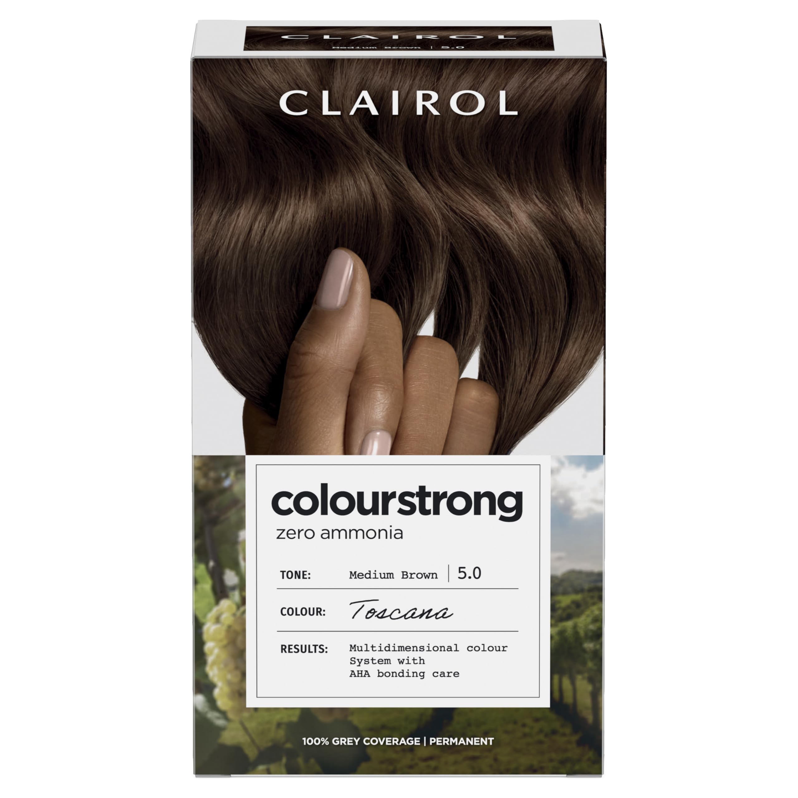 Clairol Colour Strong Permanente Haarfarbe – 5.0 Mittelbraun