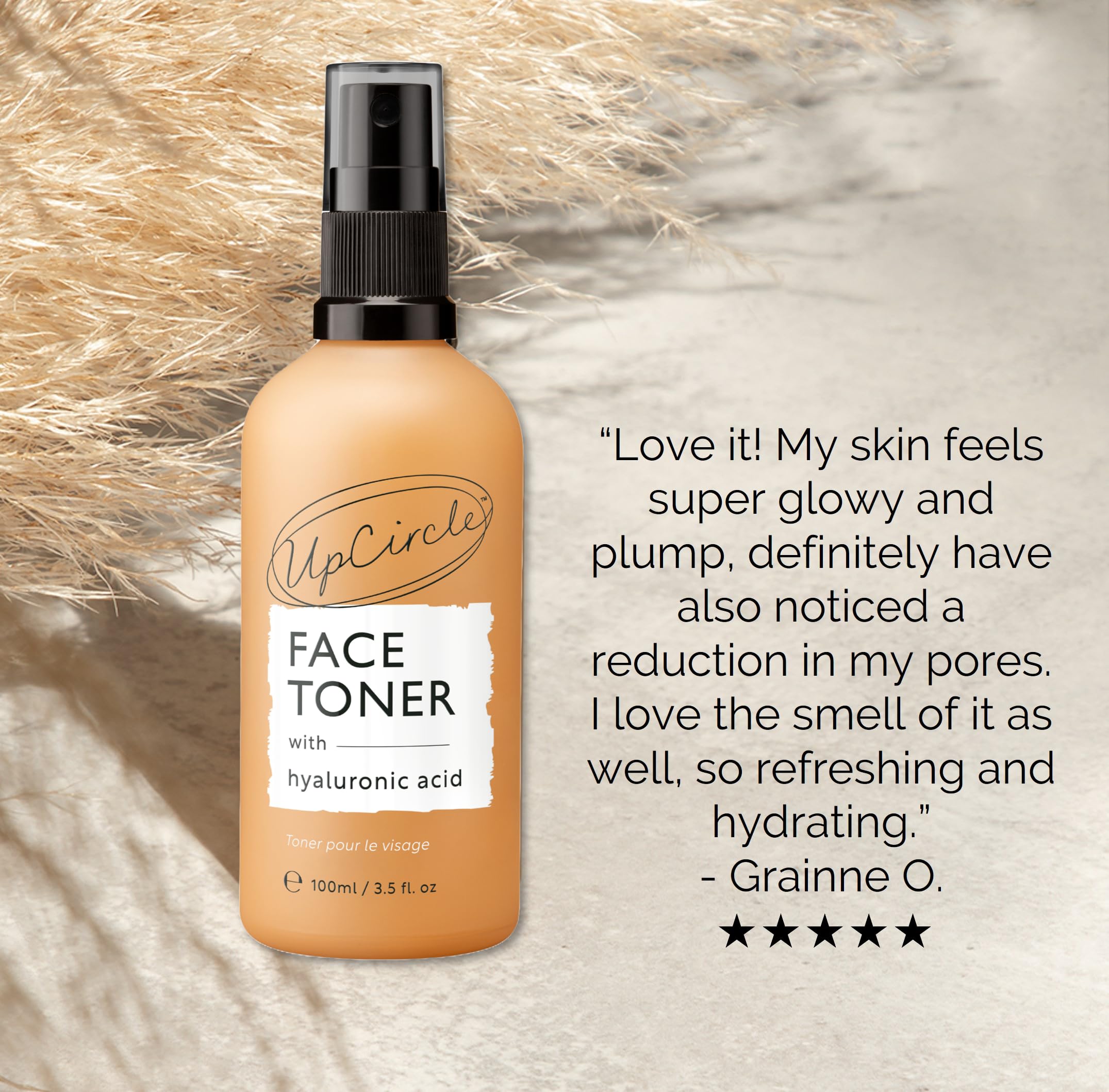 UpCircle Gesichtswasser mit Hyaluronsäure + Salicylsäure 100ml - für Balan 5