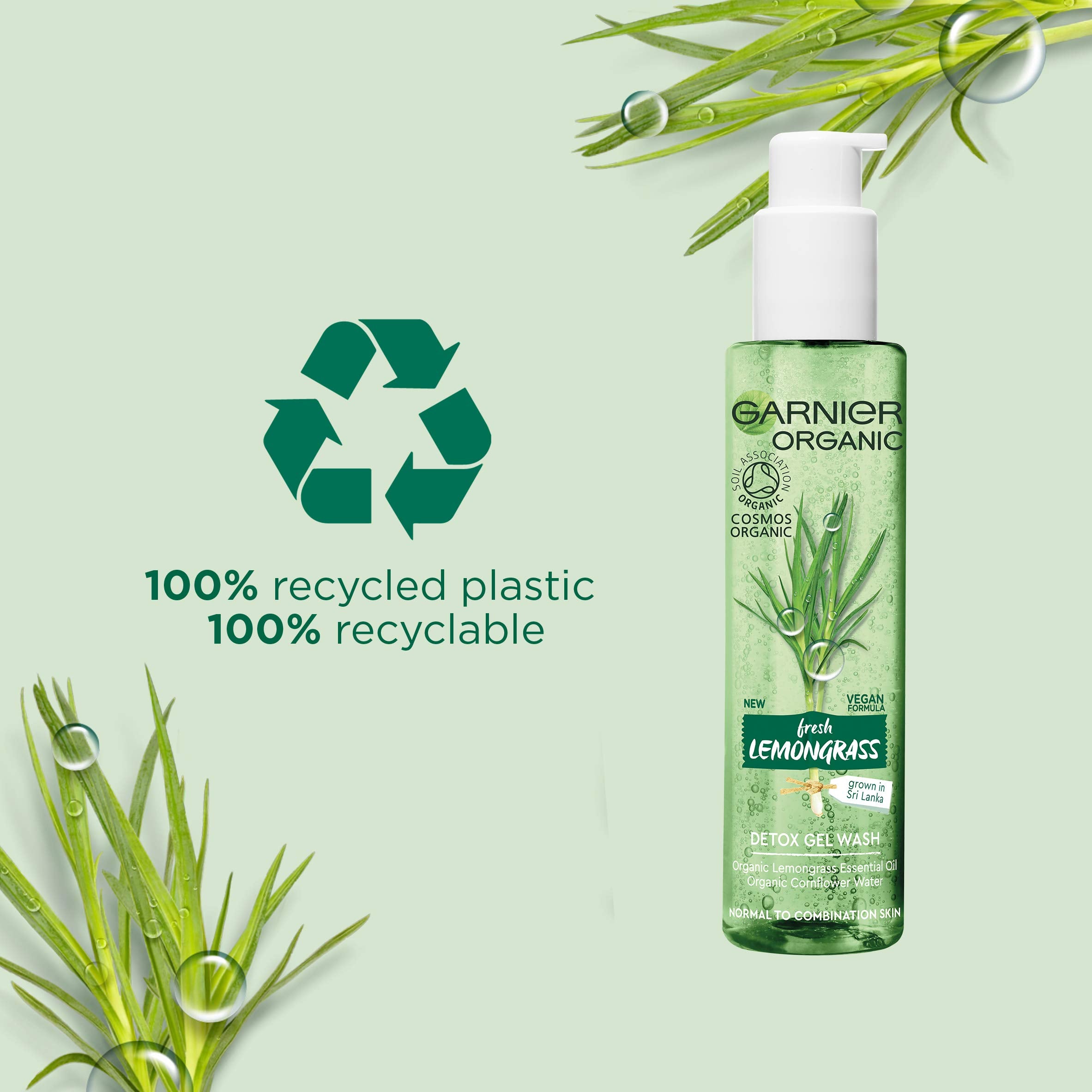 Garnier Bio-Reinigungsgel mit erfrischendem Zitronengras für gesunde, strahlende Haut, Gesichtsreinigung für normale, Mischhaut und empfindliche Haut, 150 ml 6