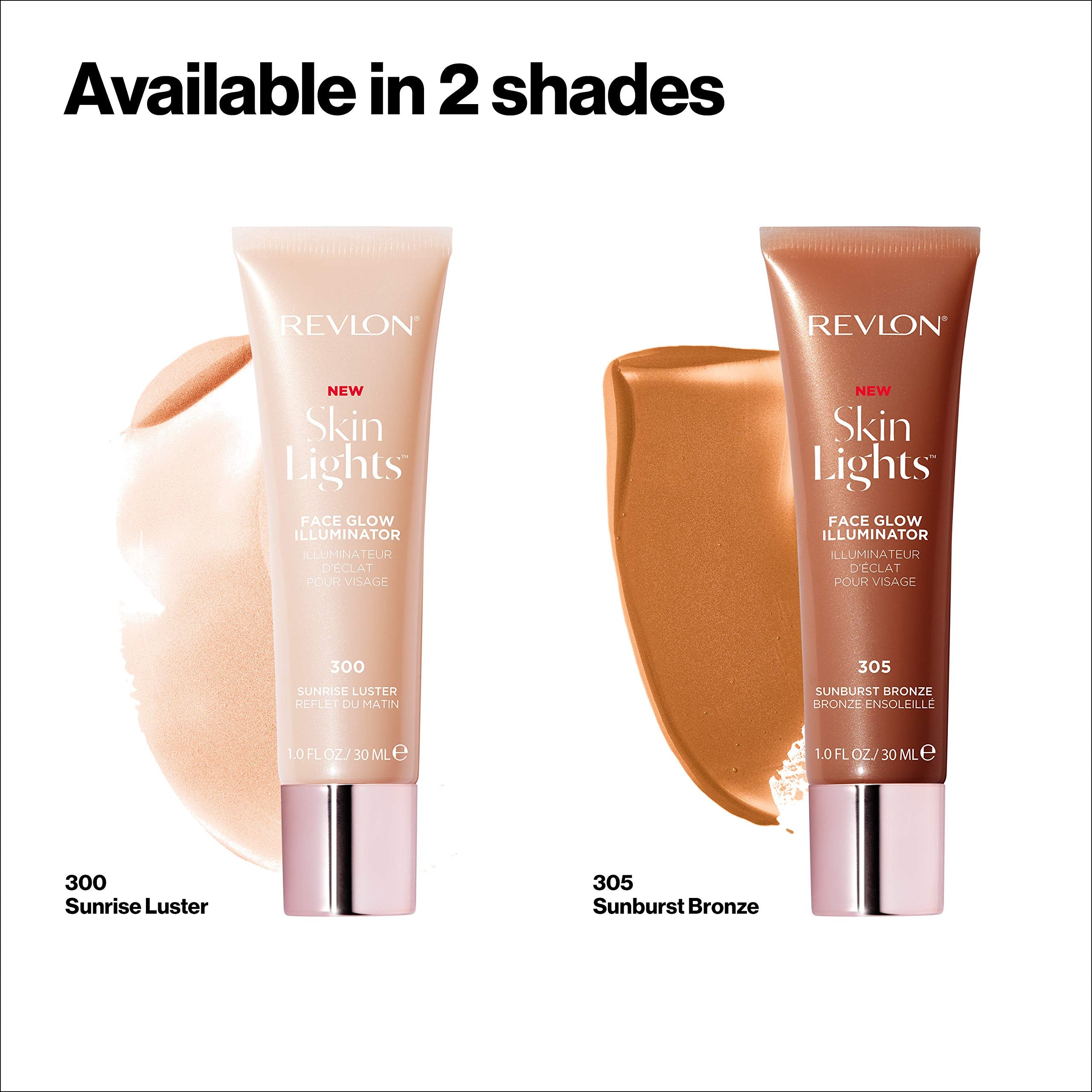 Revlon SkinLights Face Glow Illuminator, Sunrise Luster - 3-in-1 Primer, Highlighter, Glow Booster 3
