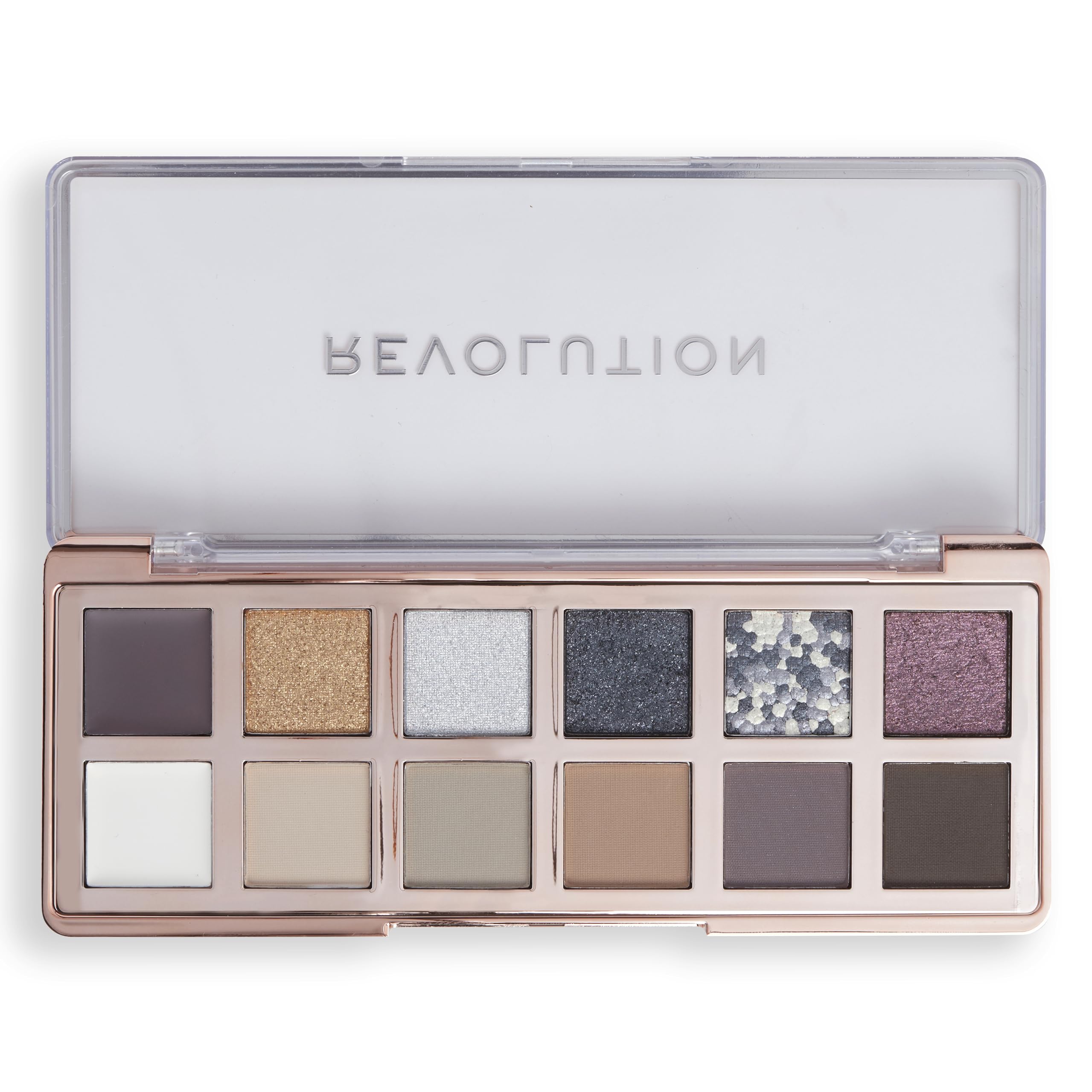Makeup Revolution The Smokey Icon Grunge Eyeshadow Palette - 12 Matte & Shimmer Shades 4