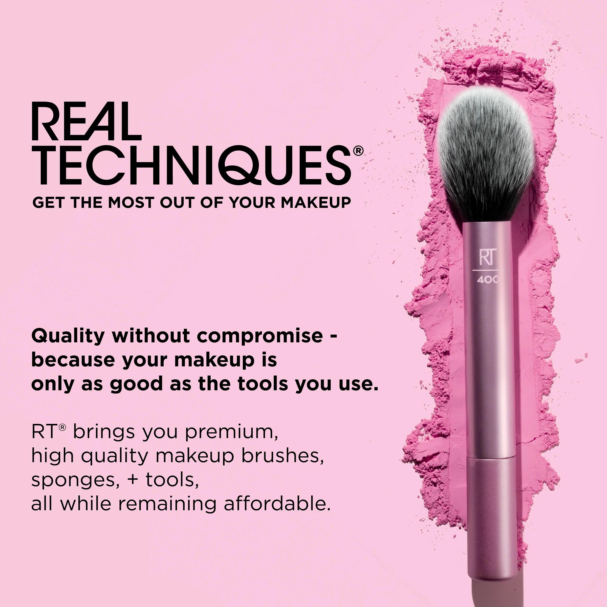 Real Techniques Merry Must-Haves 4-Piece Makeup Tool Gift Set with Sponge 8