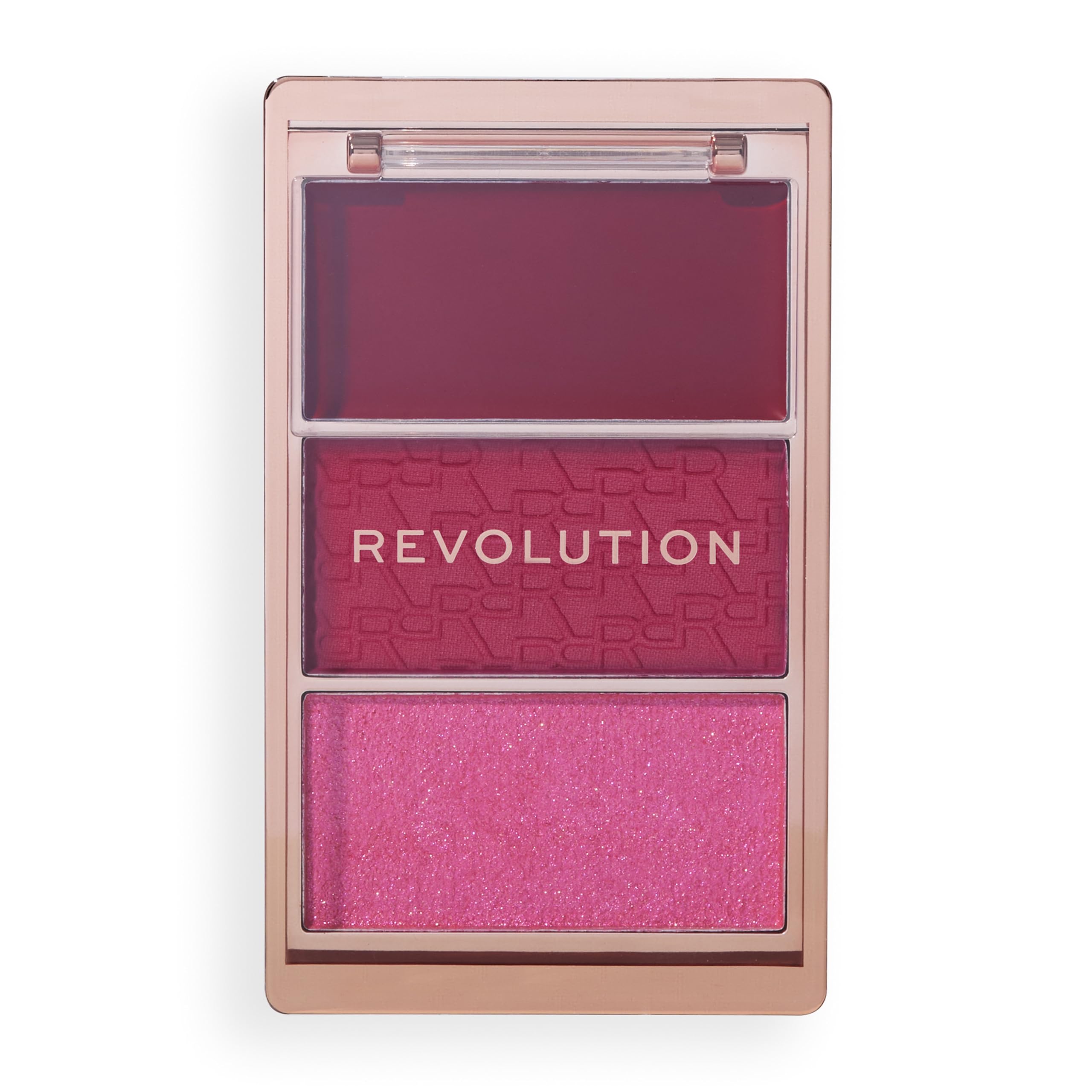 Makeup Revolution Blush Icon Palette: Cream & Pressed Powder Blusher Trio