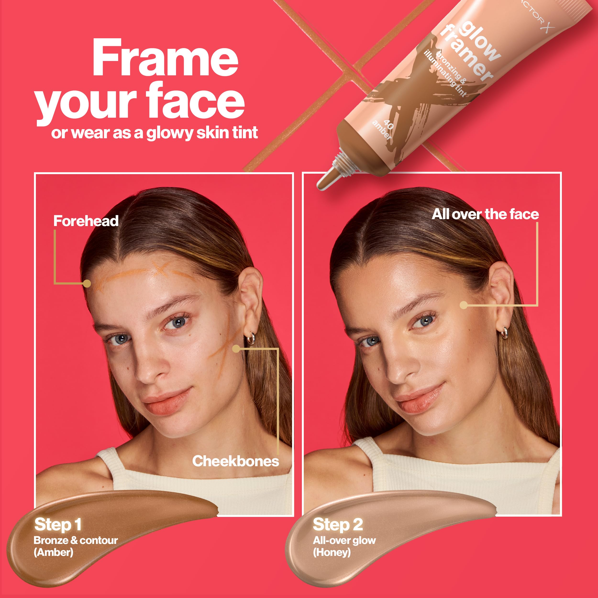 Max Factor Glow Framer Bronzing and Illuminating Tint, Shade 20 Honey 6