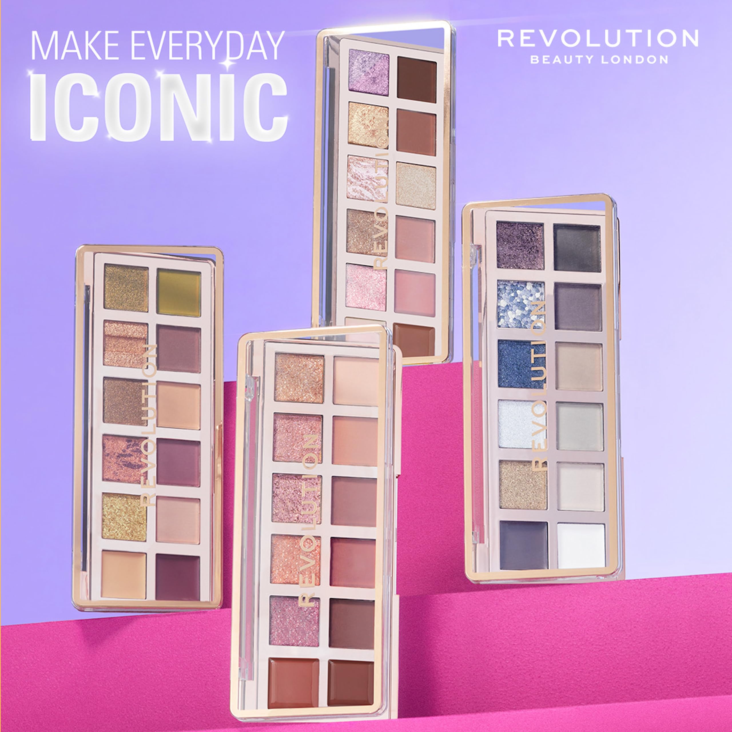 Makeup Revolution The Smokey Icon Grunge Eyeshadow Palette - 12 Matte & Shimmer Shades